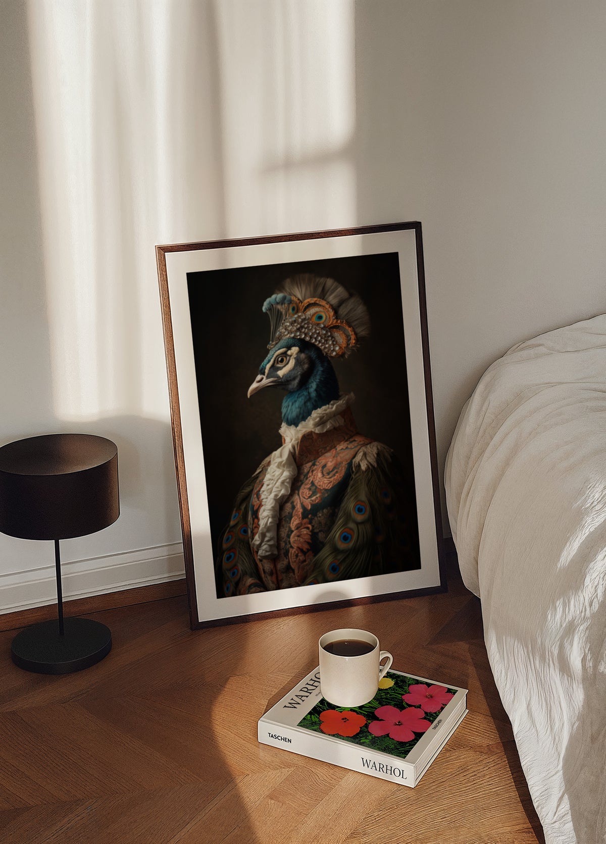 Portrait de paon royal