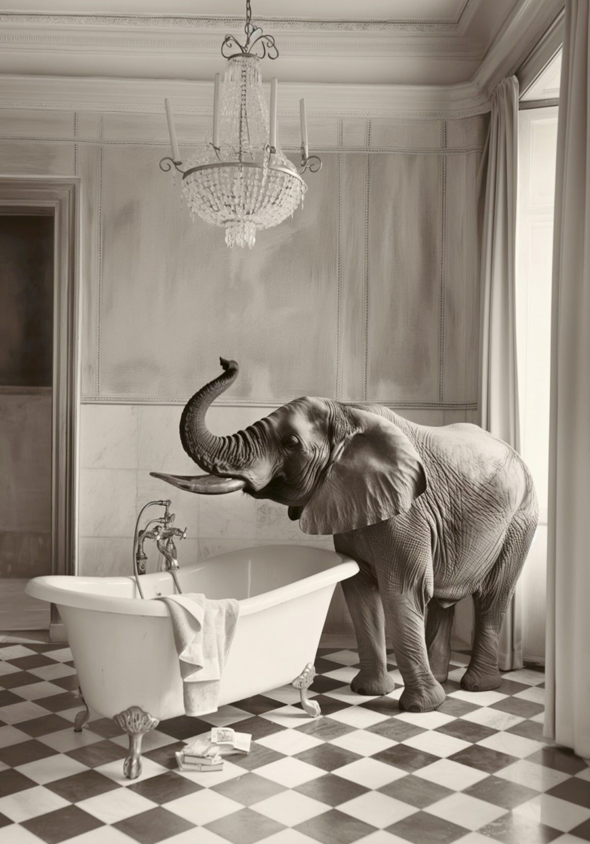Baignoire élégante de l'éléphant
