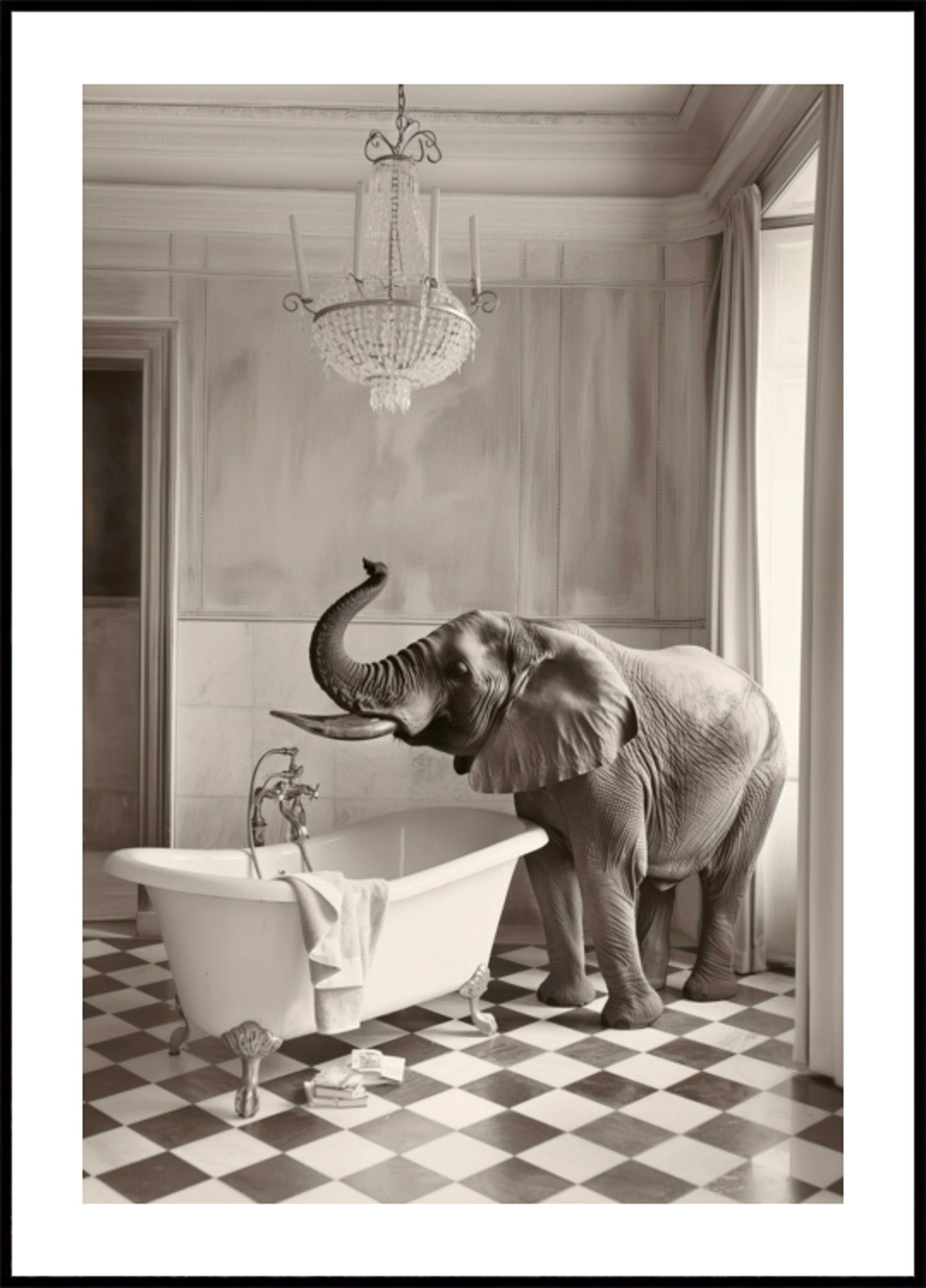 Baignoire élégante de l'éléphant