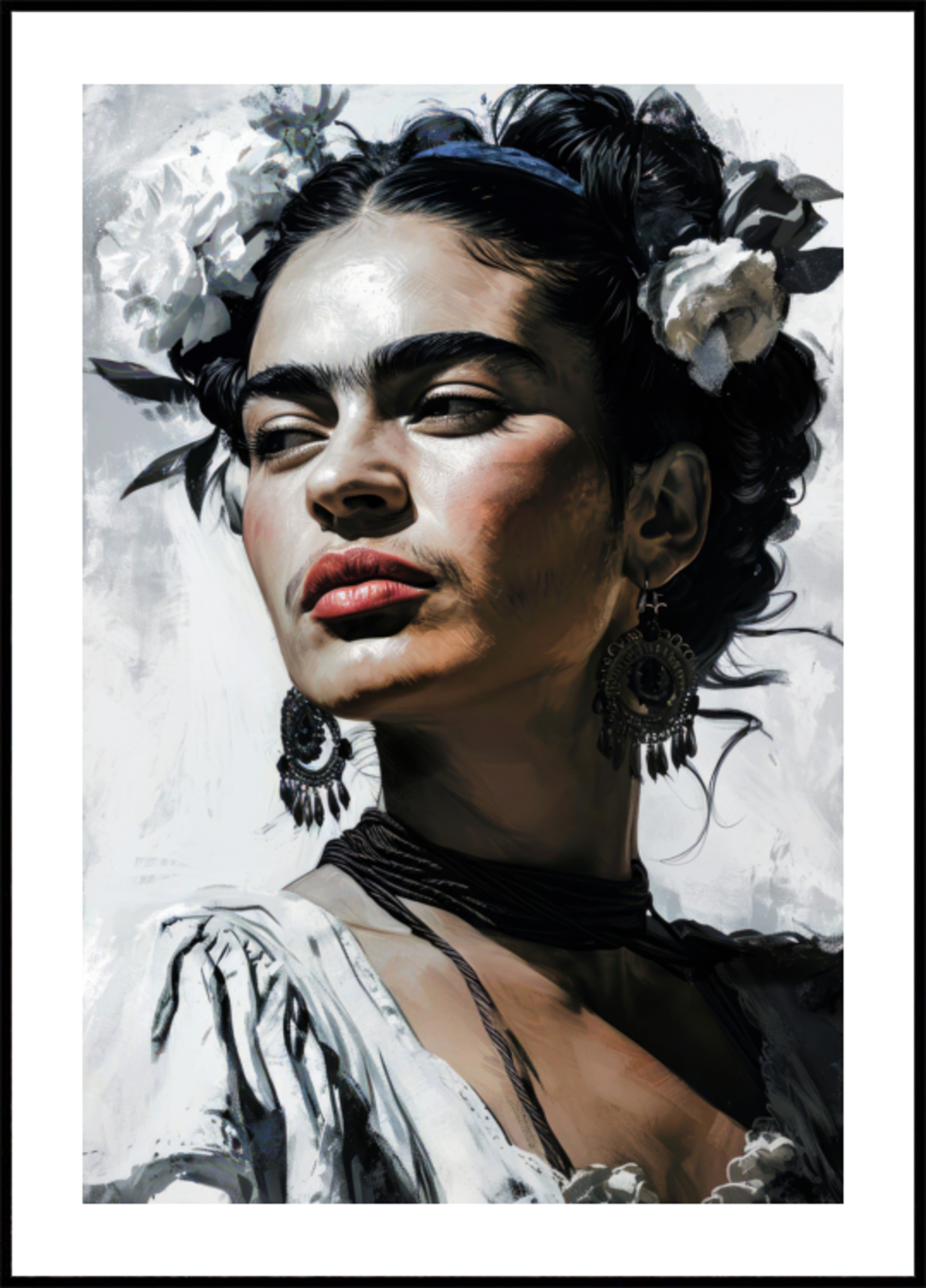 Strong Floral Portrait - Posterbox