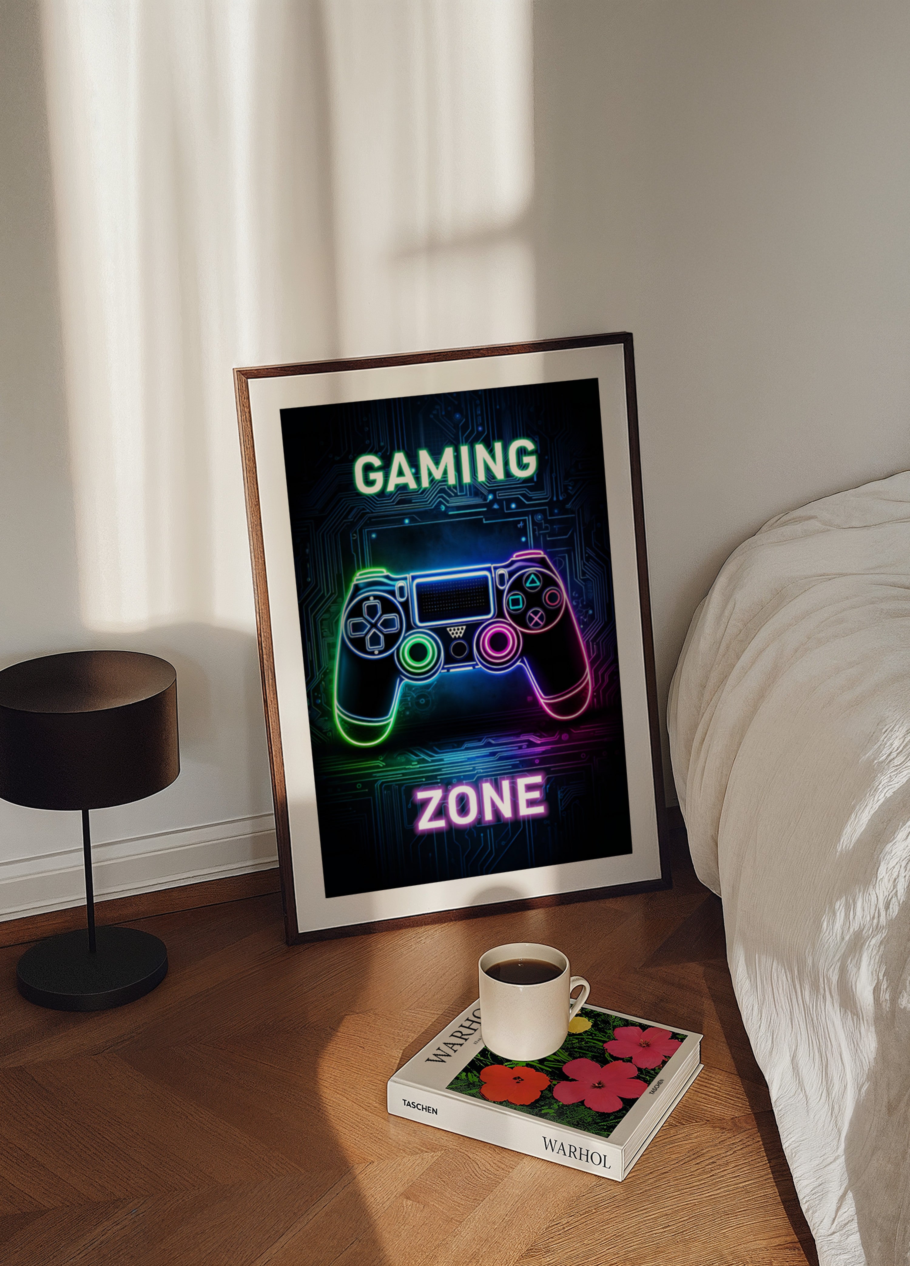 Zone de jeu au néon