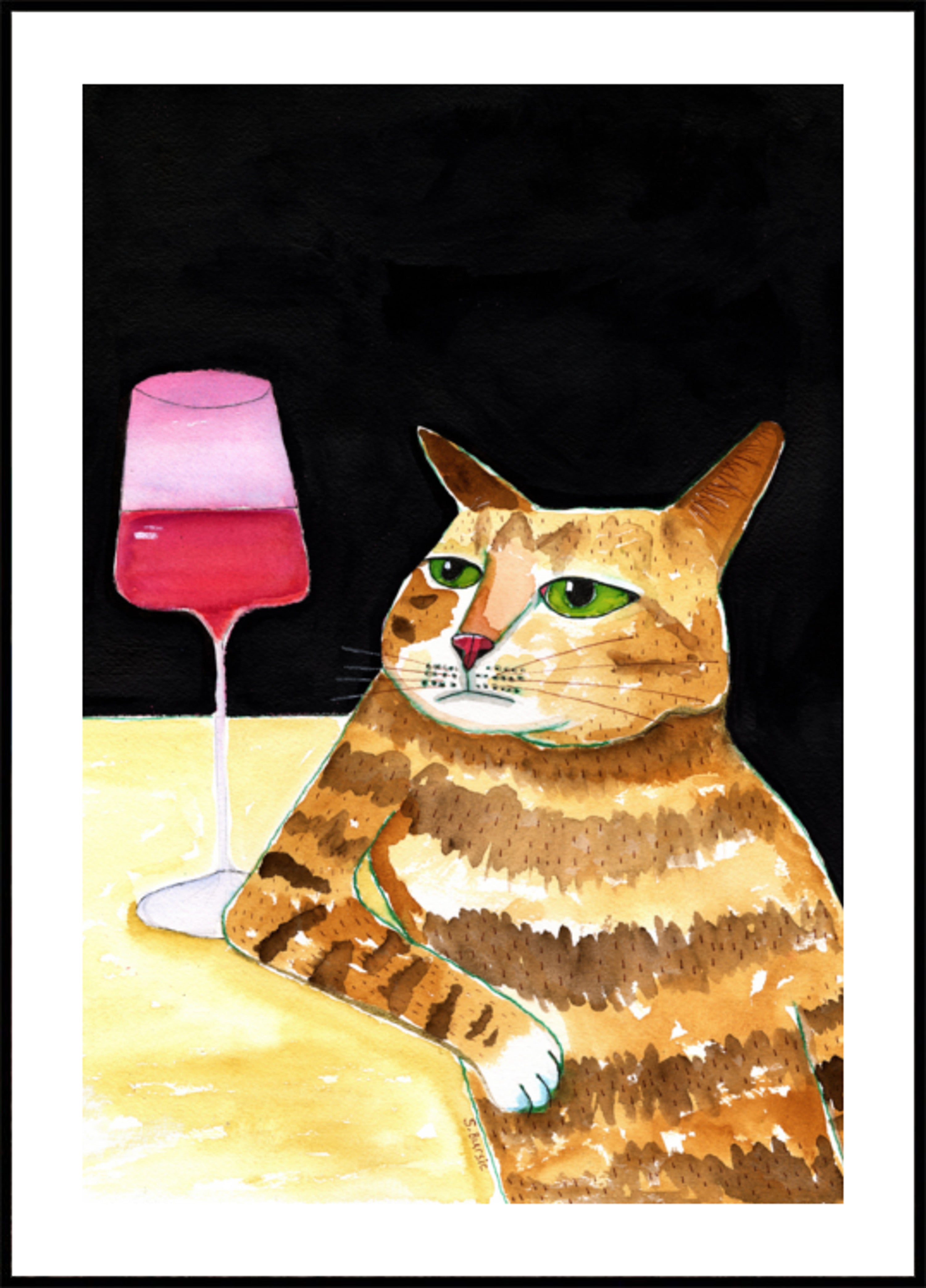 Vin de chat grincheux