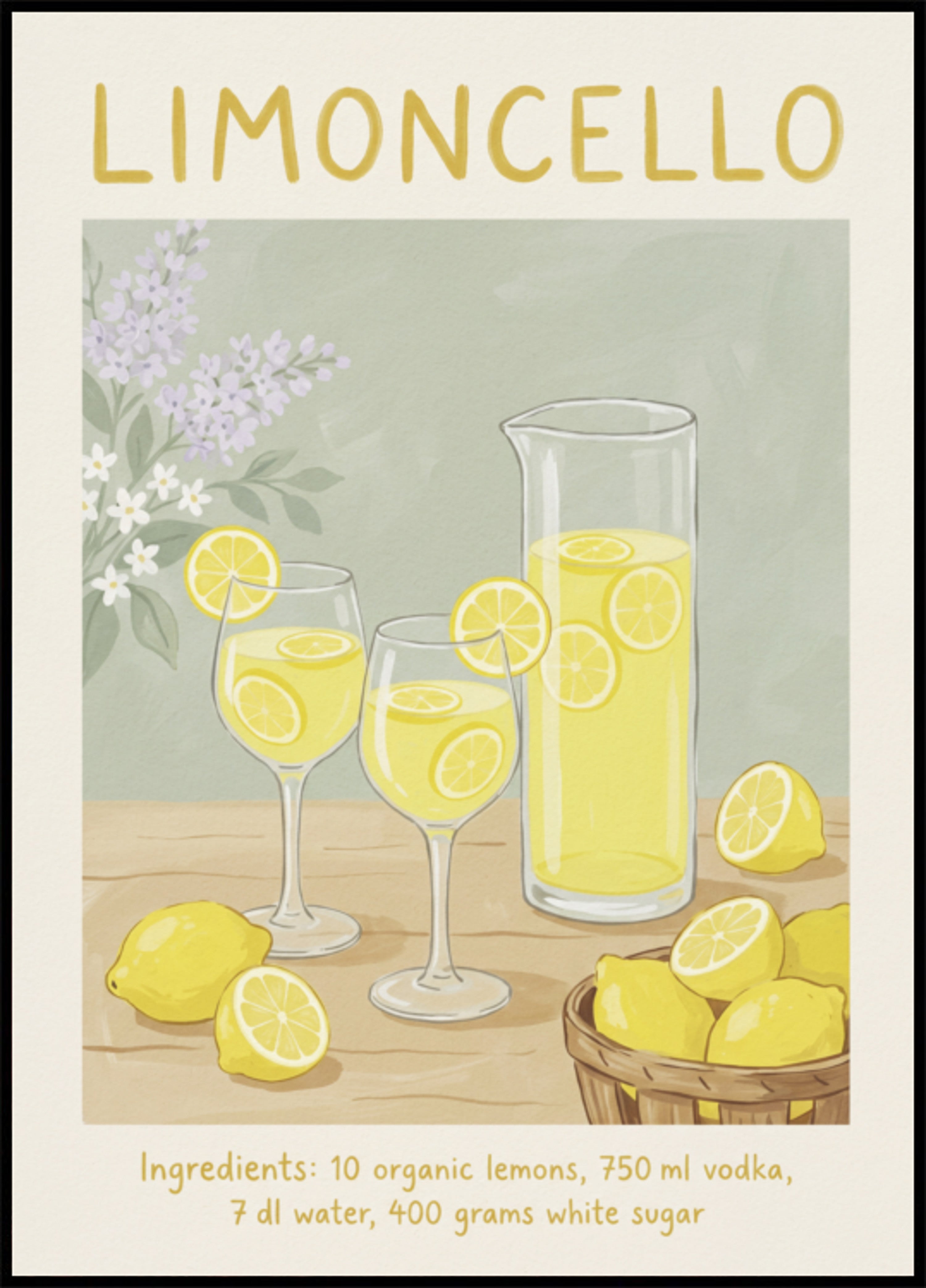 Rafraîchissement au citron Limoncello