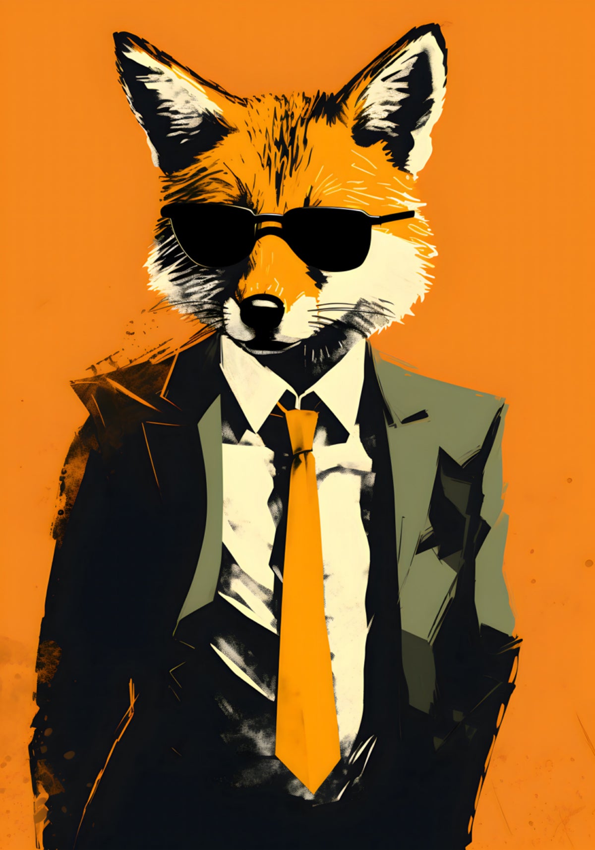 Portrait de renard pimpant
