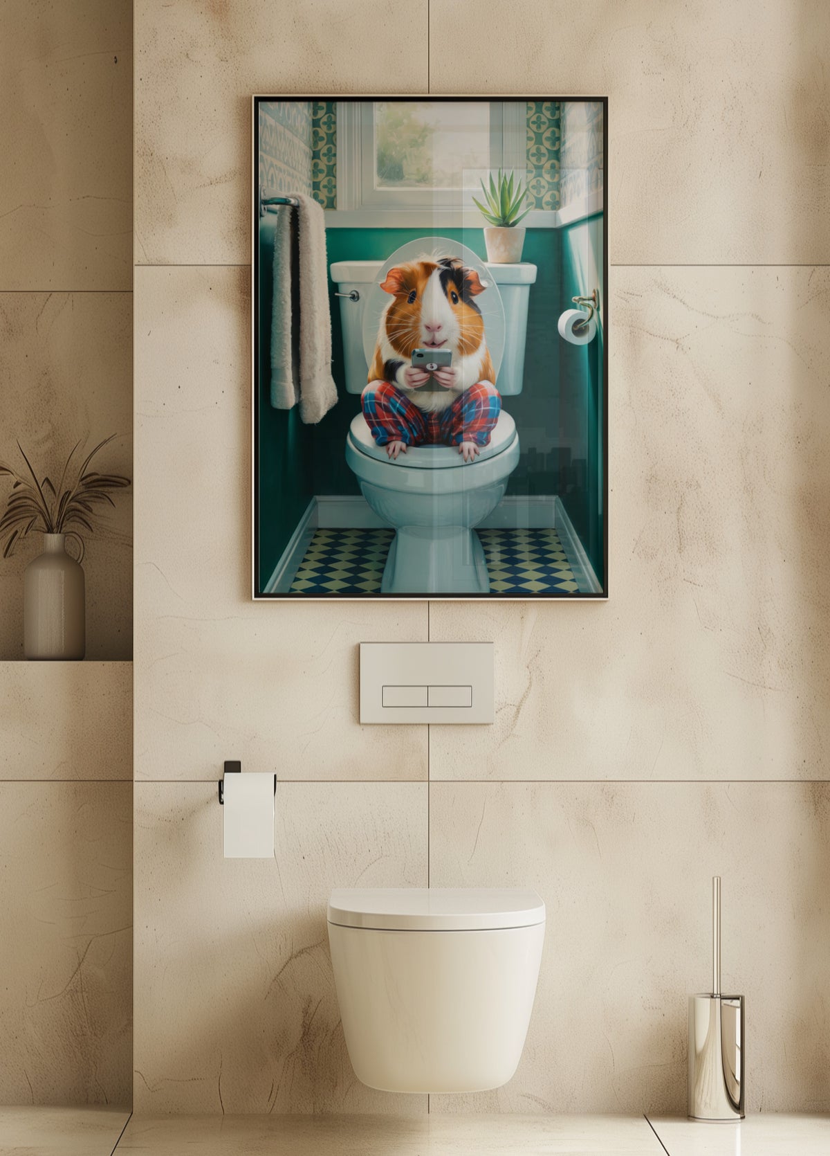 L'heure des toilettes pour les cochons d'Inde