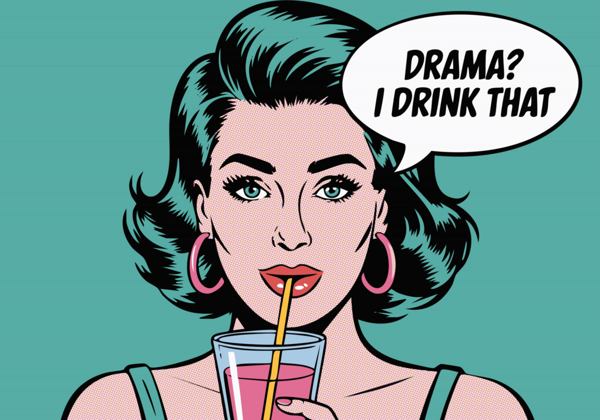 Reine du drame pop art