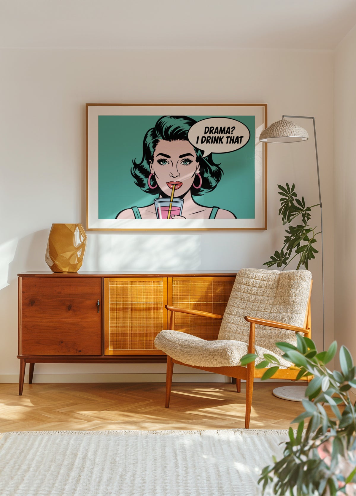 Reine du drame pop art
