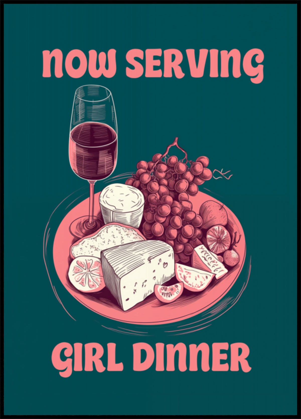 Je sers maintenant le dîner des filles