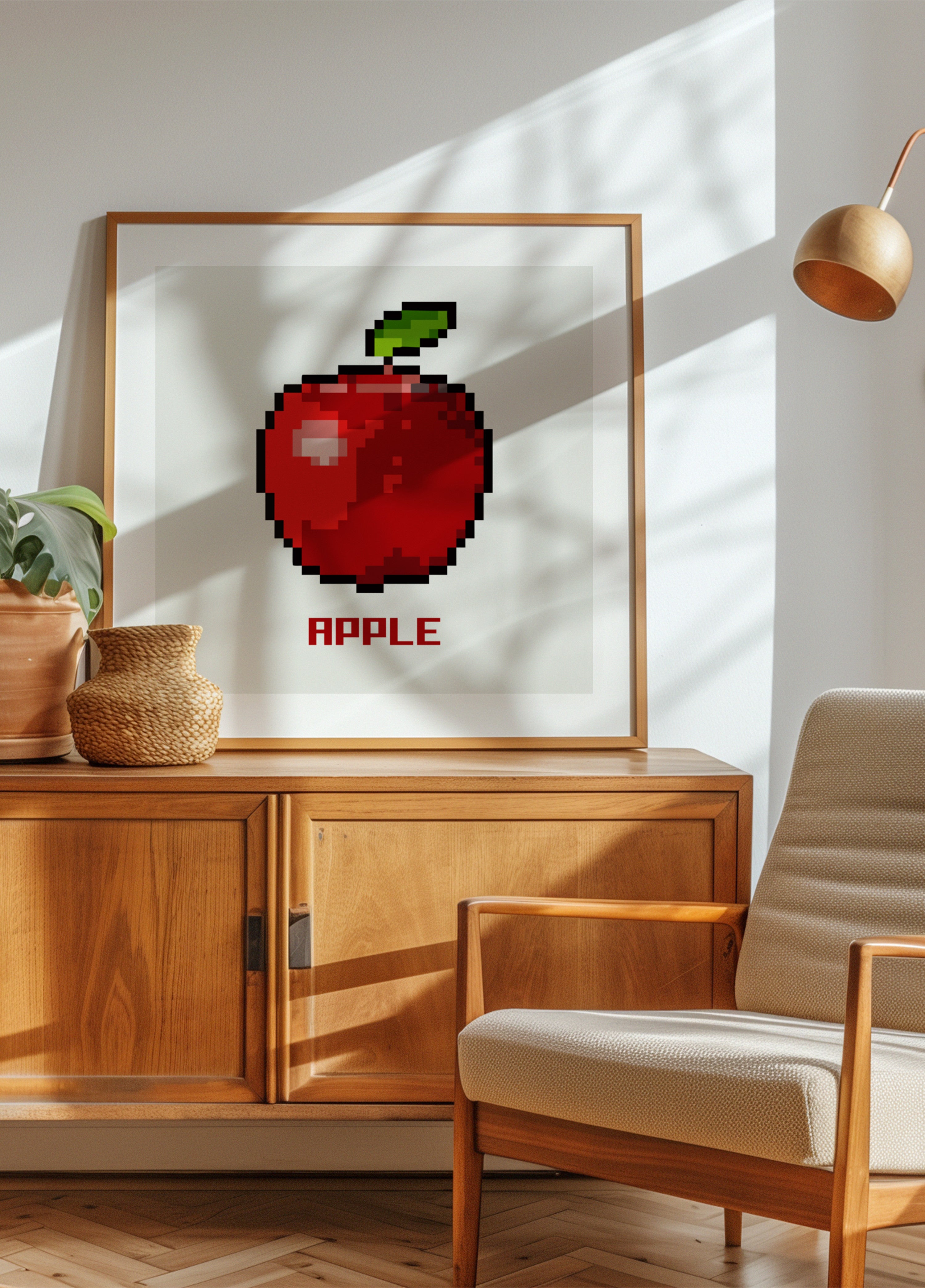 Pomme de pixel rétro
