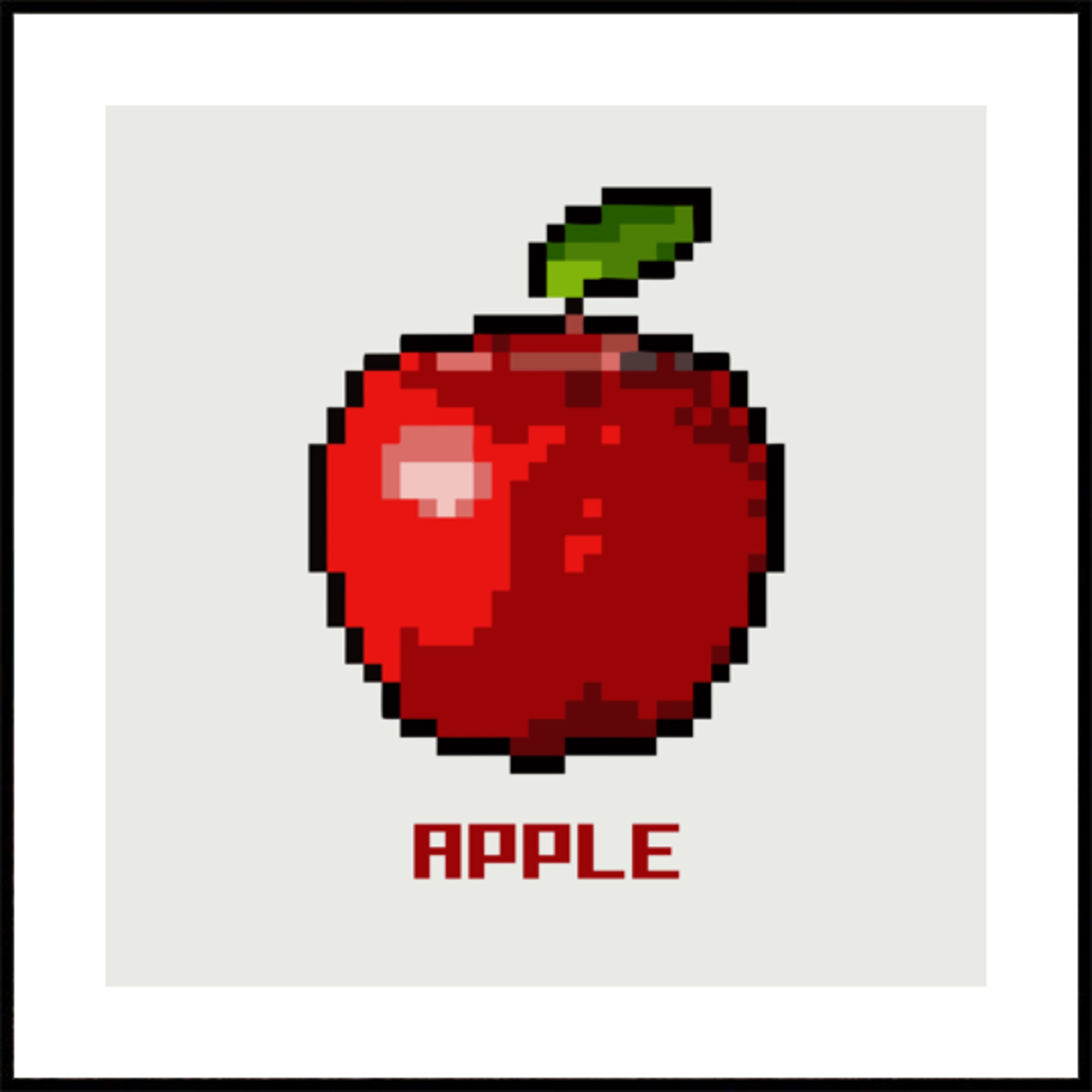 Pomme de pixel rétro