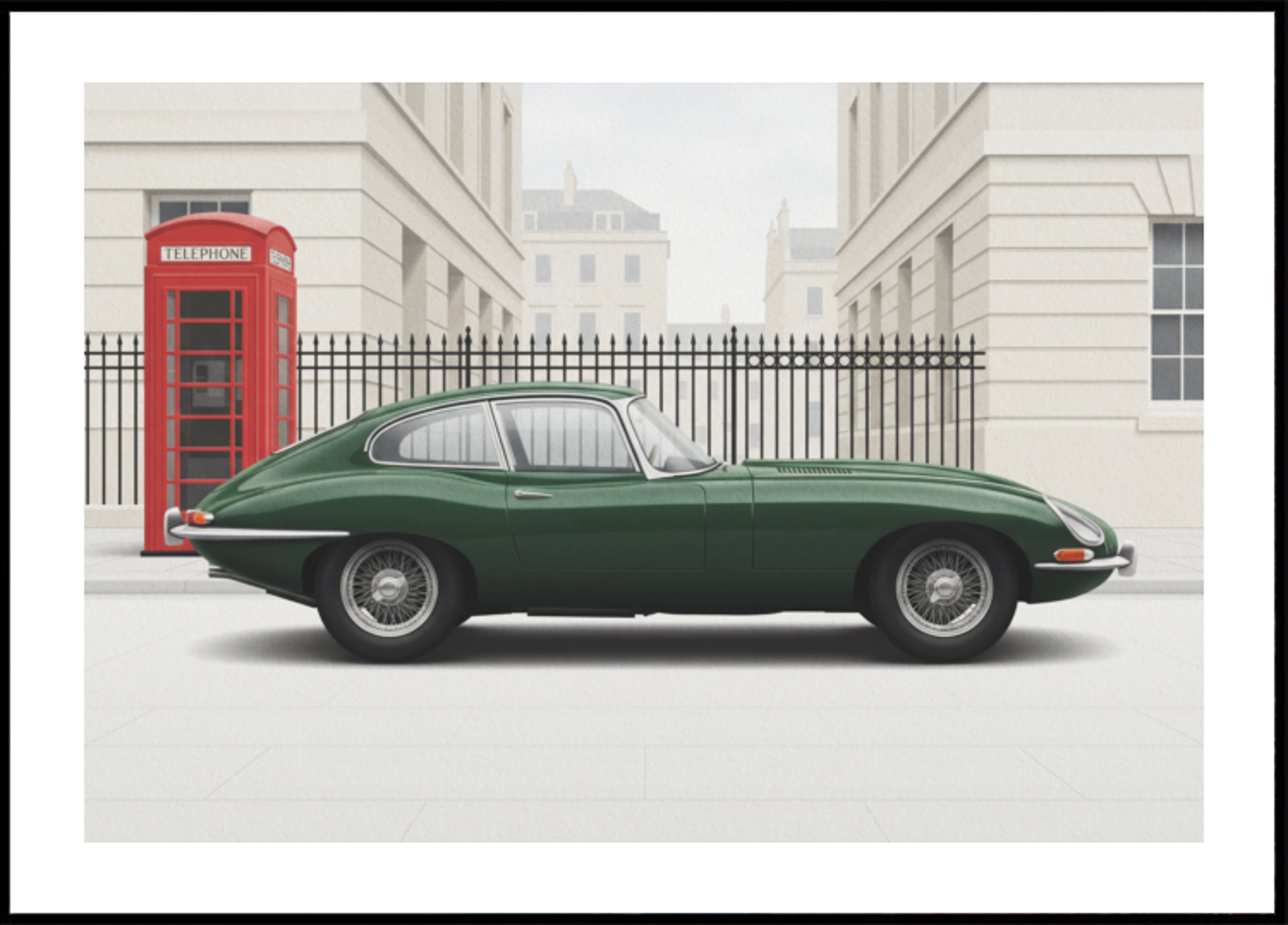 Voiture classique emblématique de Londres