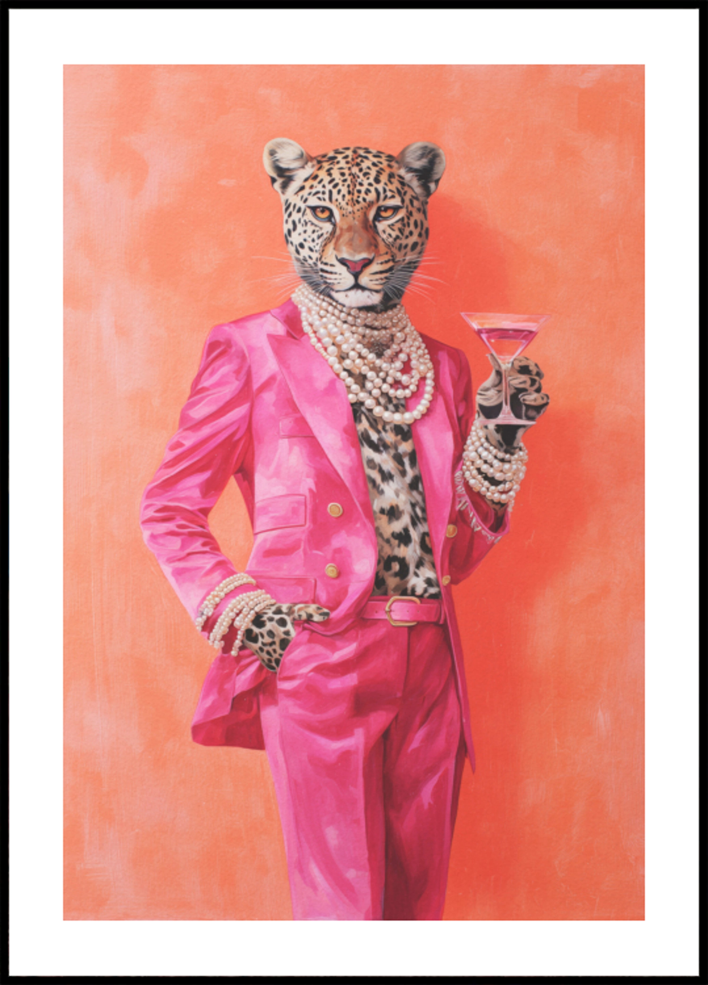 Costume Rose Léopard Martini
