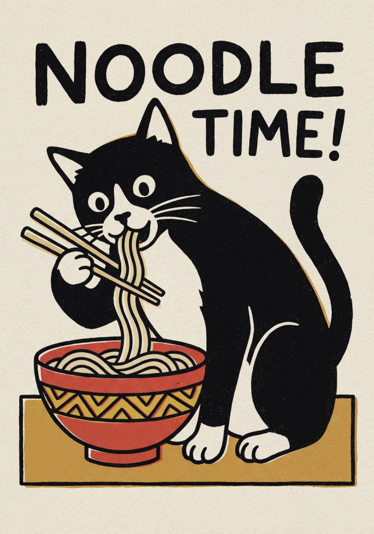 Chat du temps des nouilles