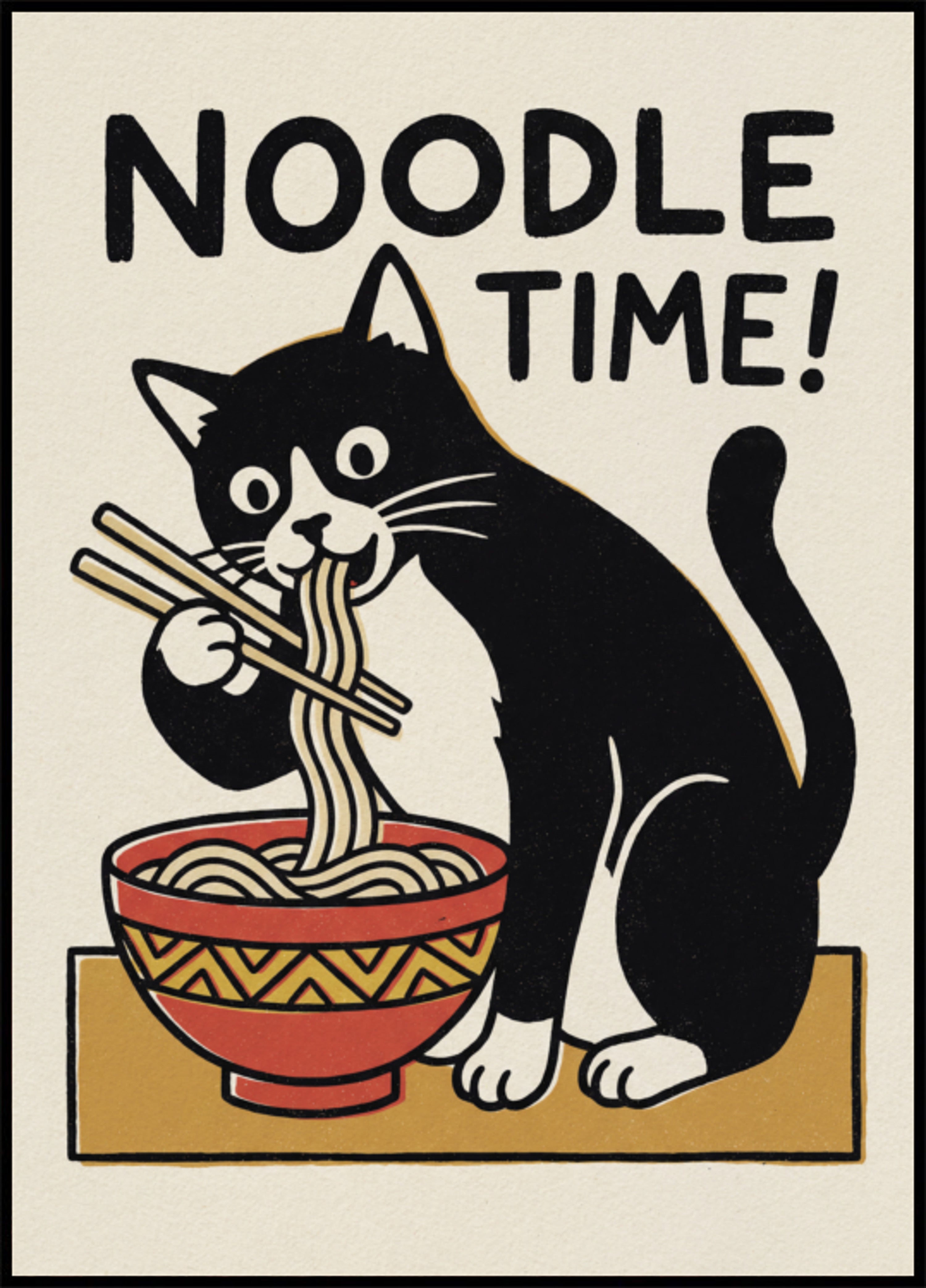 Chat du temps des nouilles