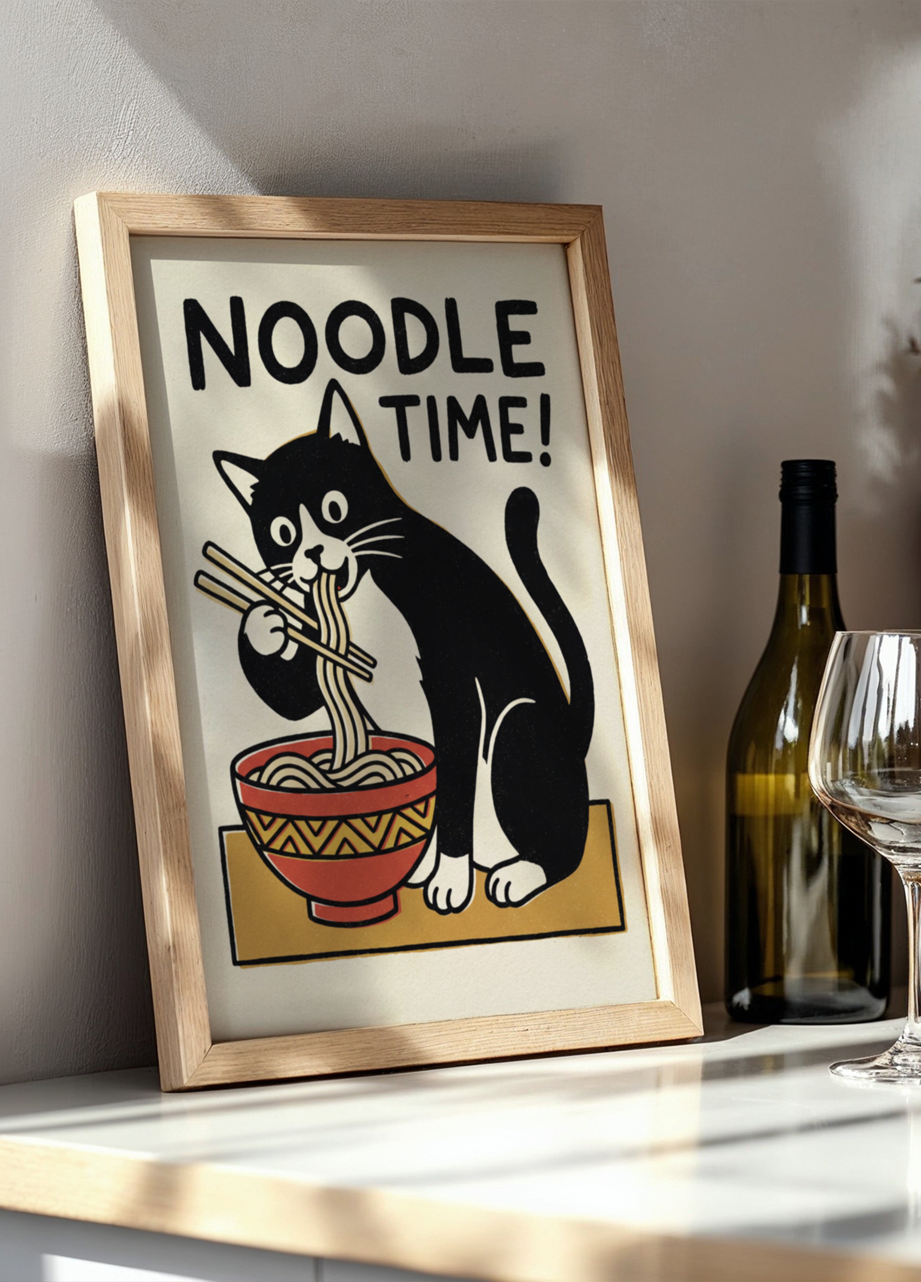 Chat du temps des nouilles