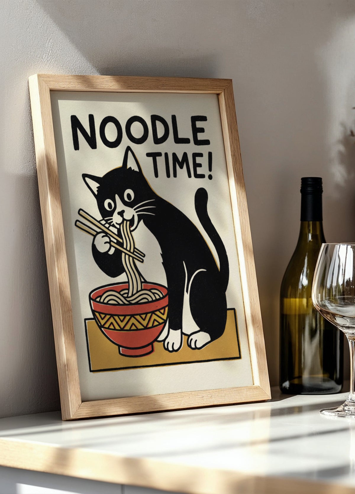 Chat du temps des nouilles