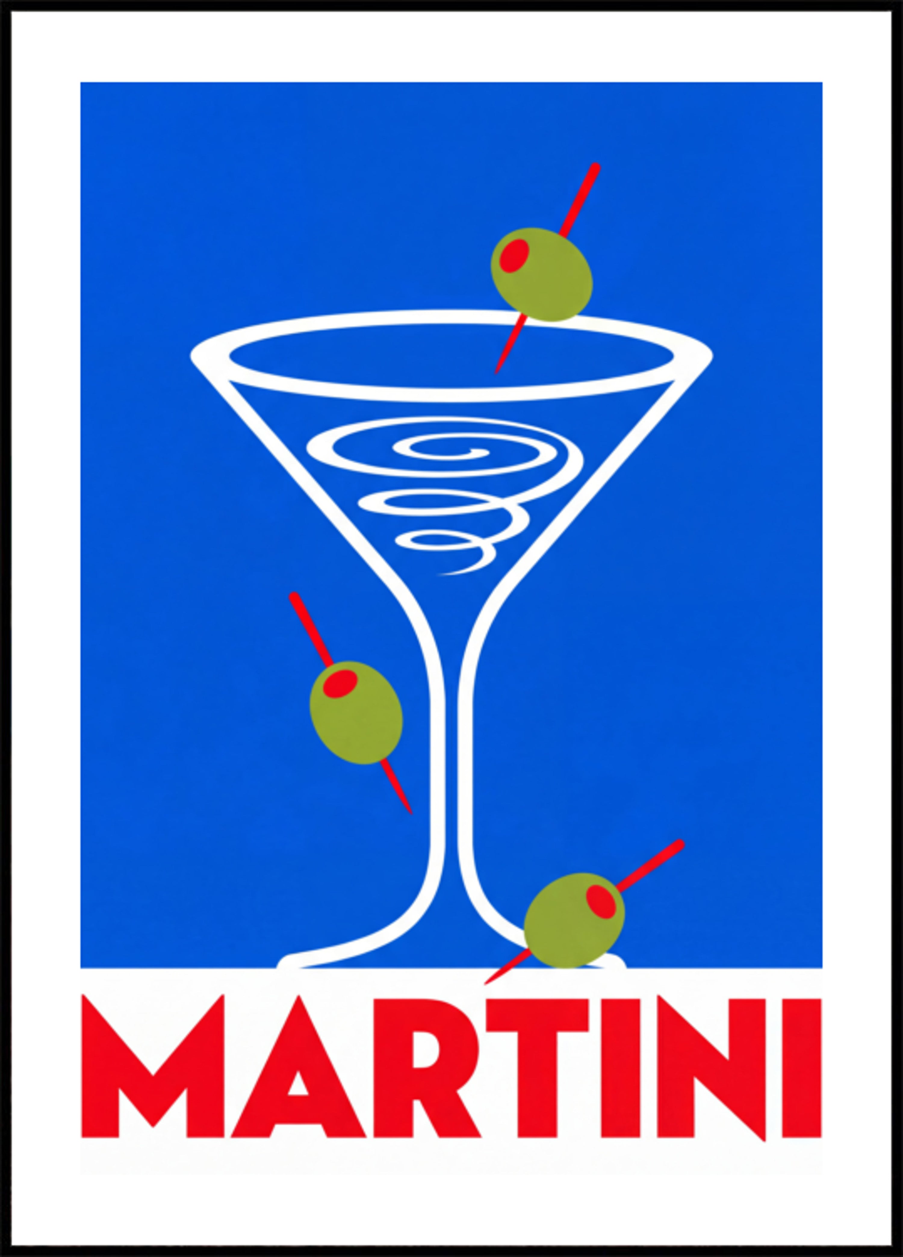 Martini bleu classique