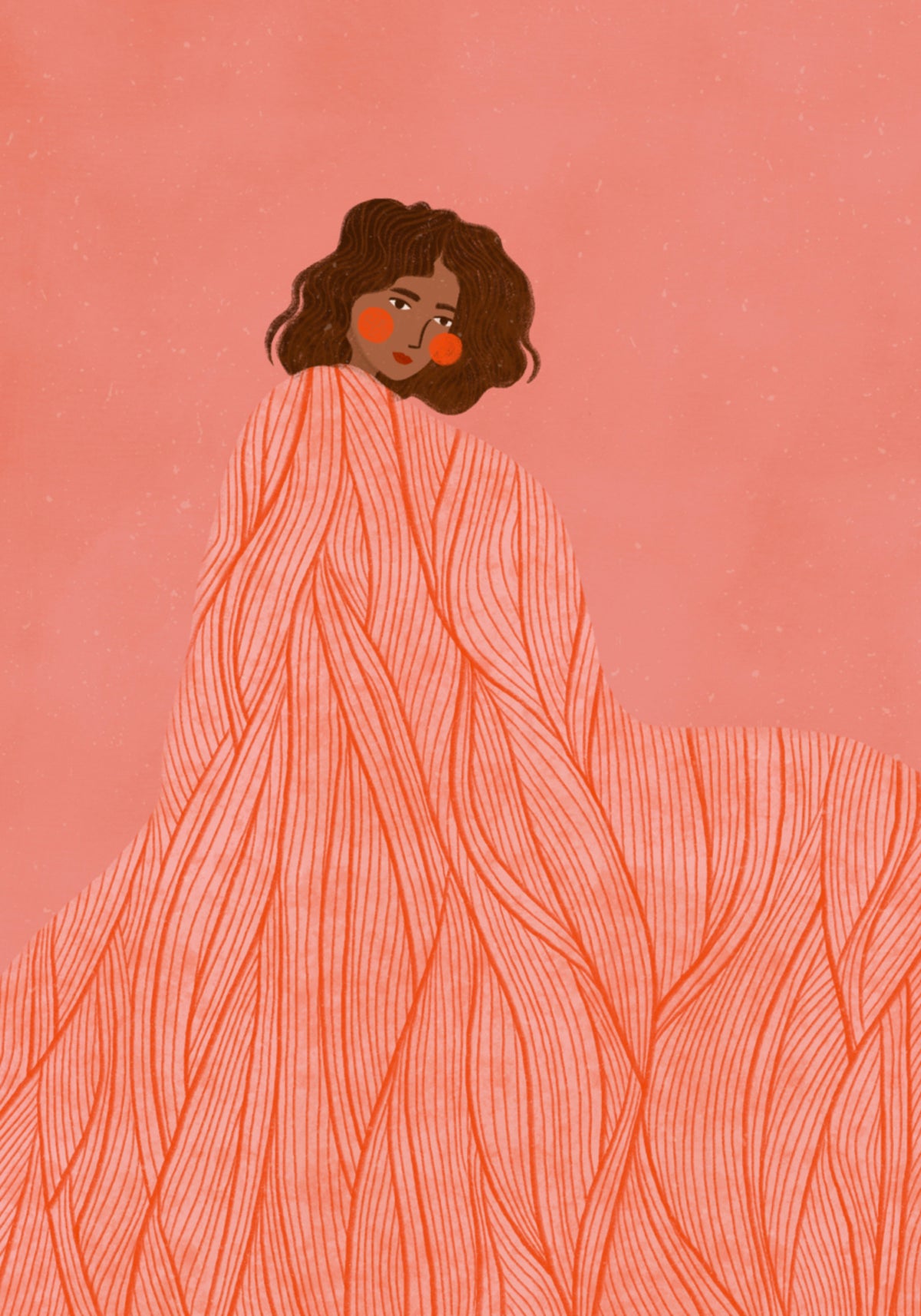 Femme Corail rêvant
