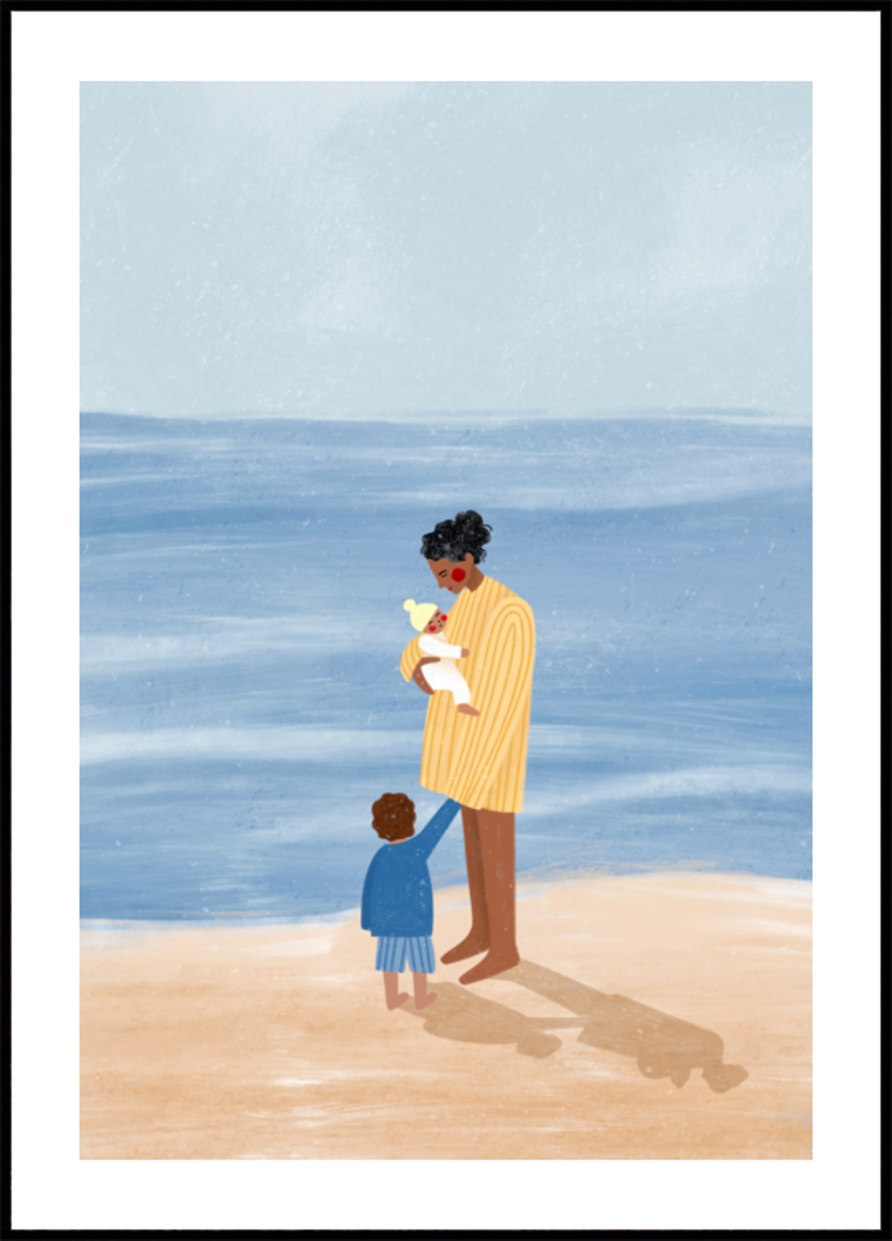 Journée à la plage en famille
