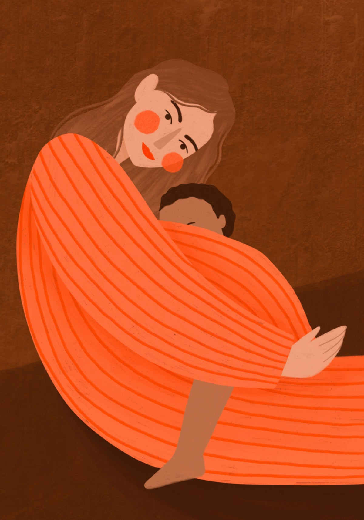 Mère enfant aimante