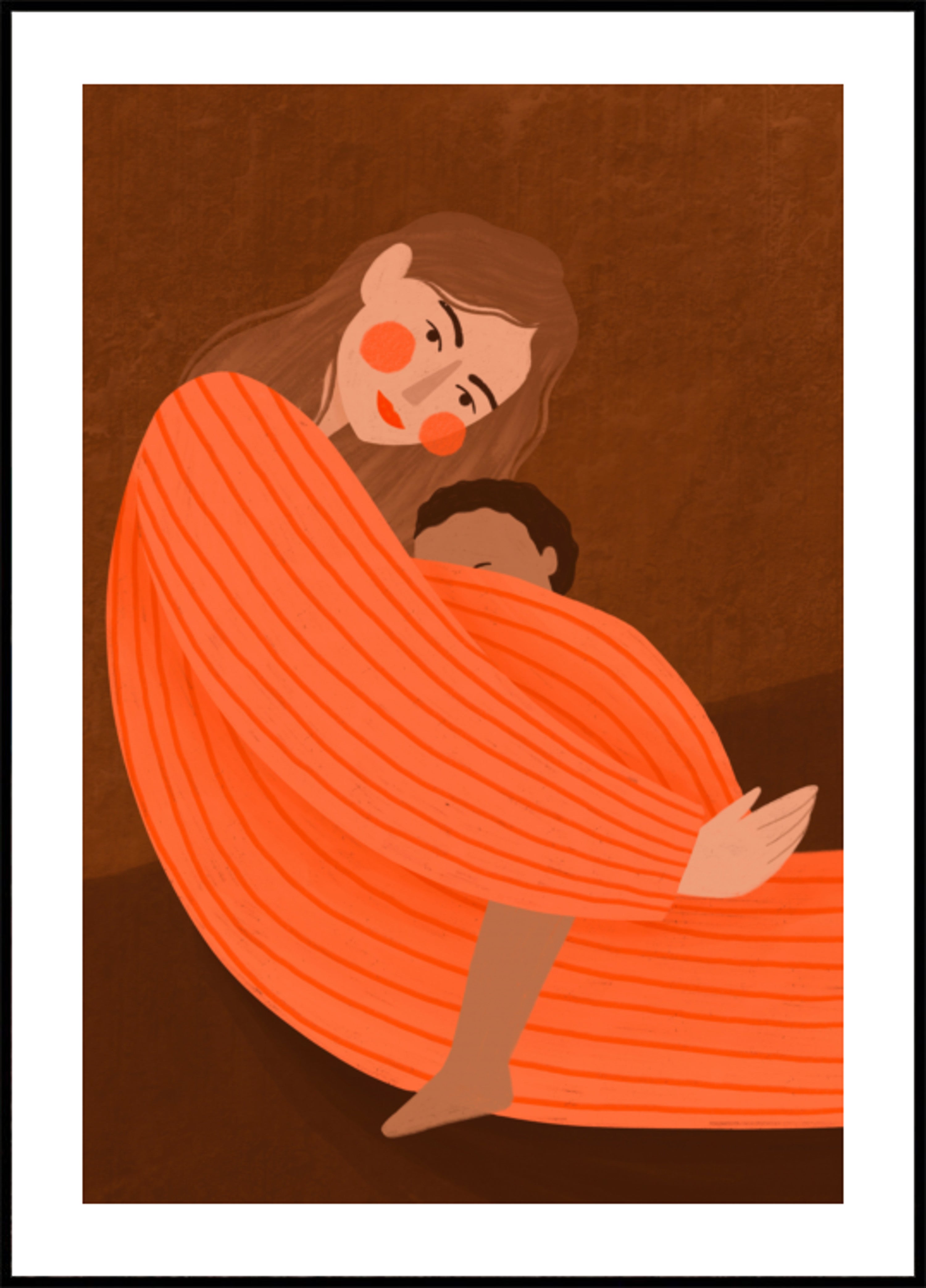 Mère enfant aimante