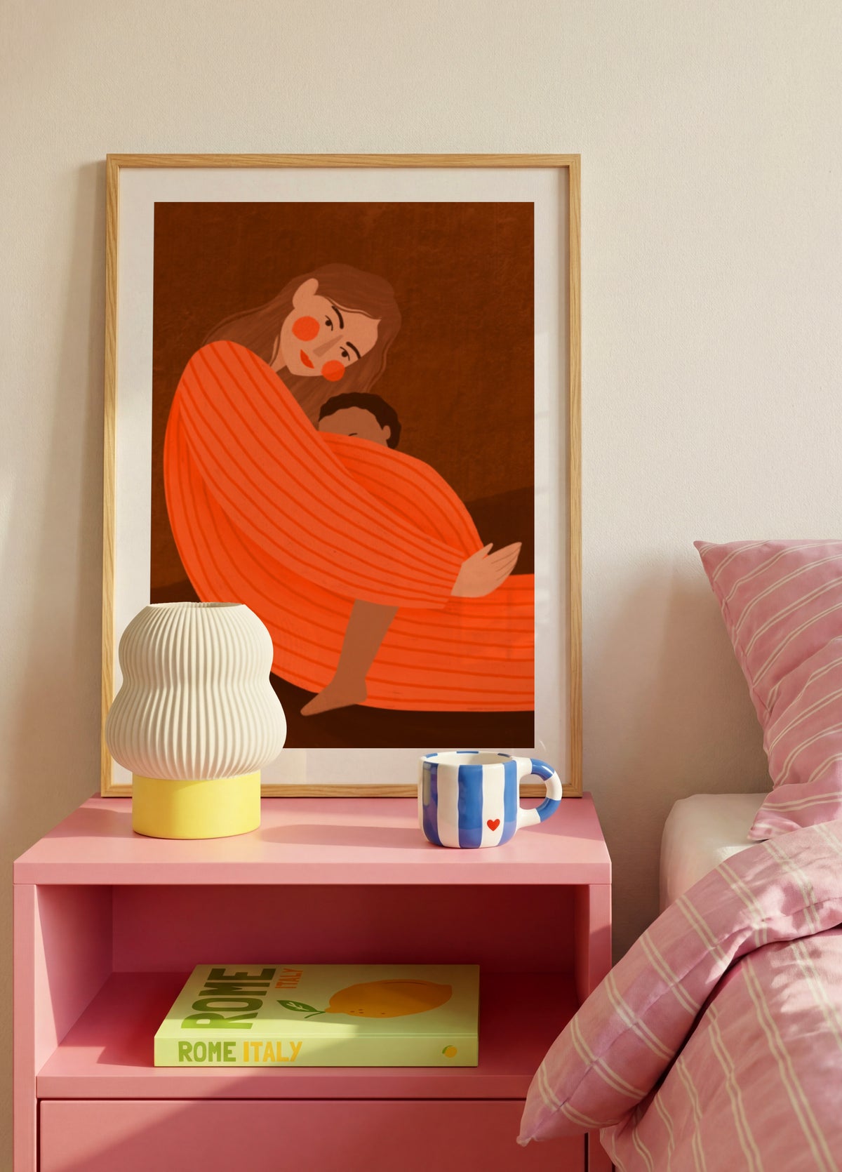 Mère enfant aimante
