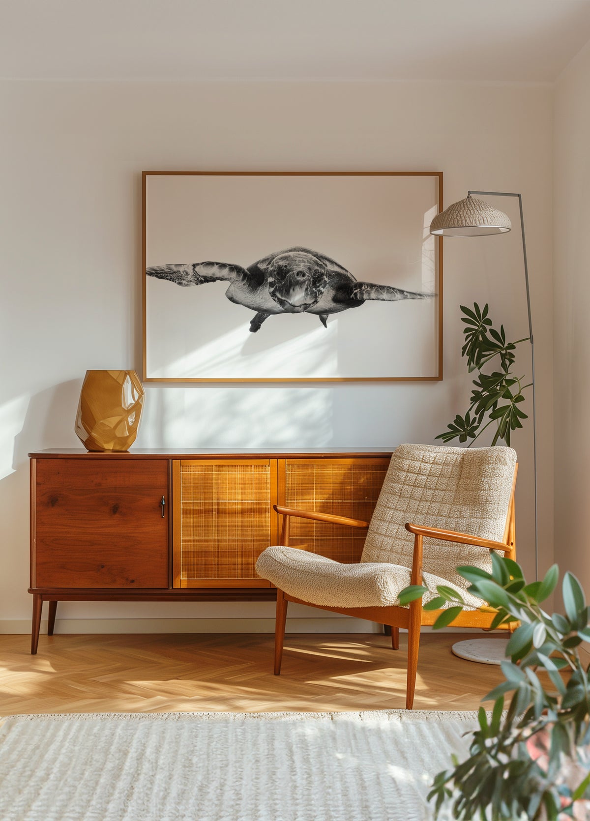 Tortue de mer gracieuse