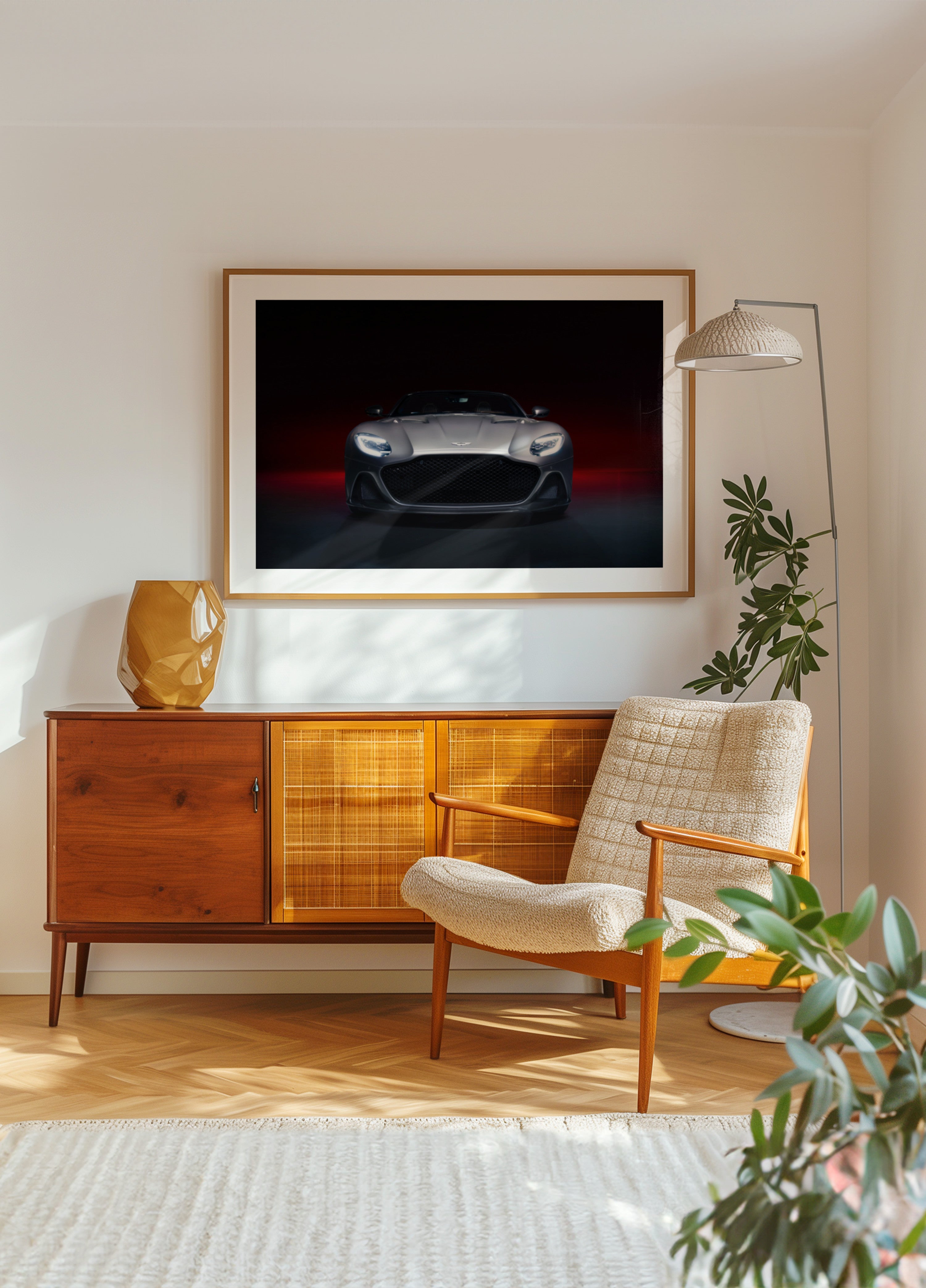 Voiture de sport dramatique
