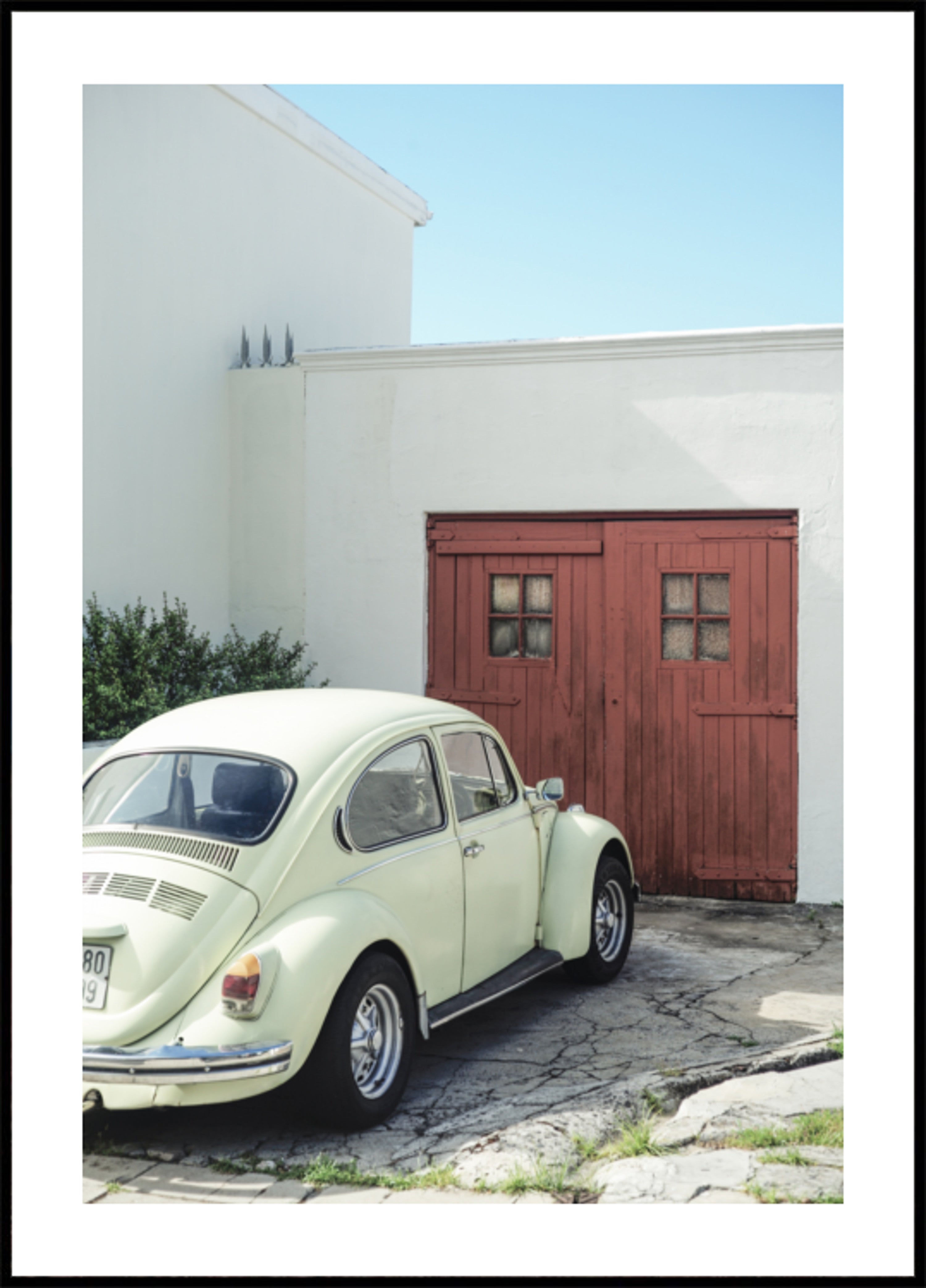 Porte Rouge Coccinelle Vintage
