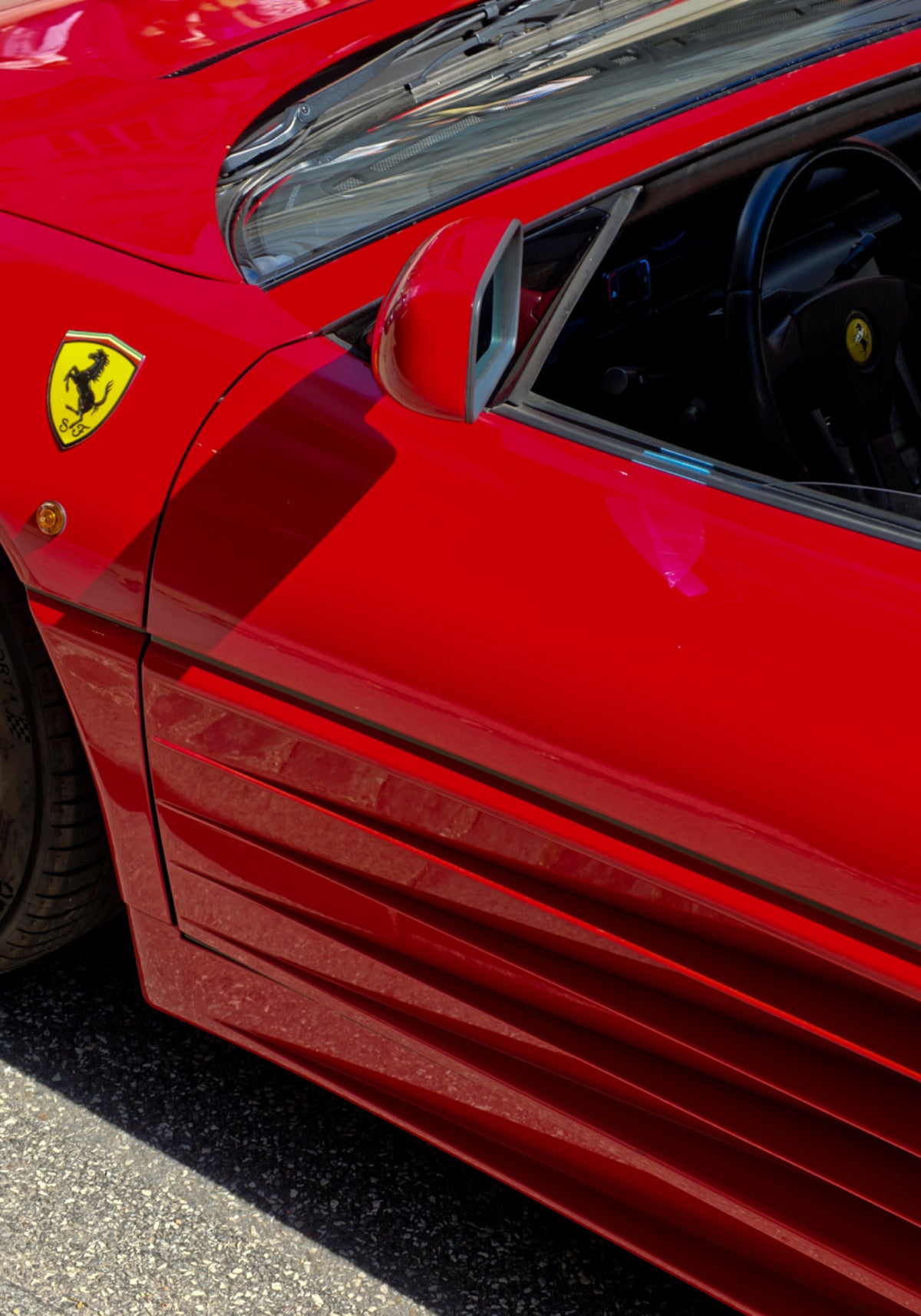 Red Sports Car Side - Posterbox
