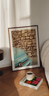 Classic Blue Car Wall - Posterbox