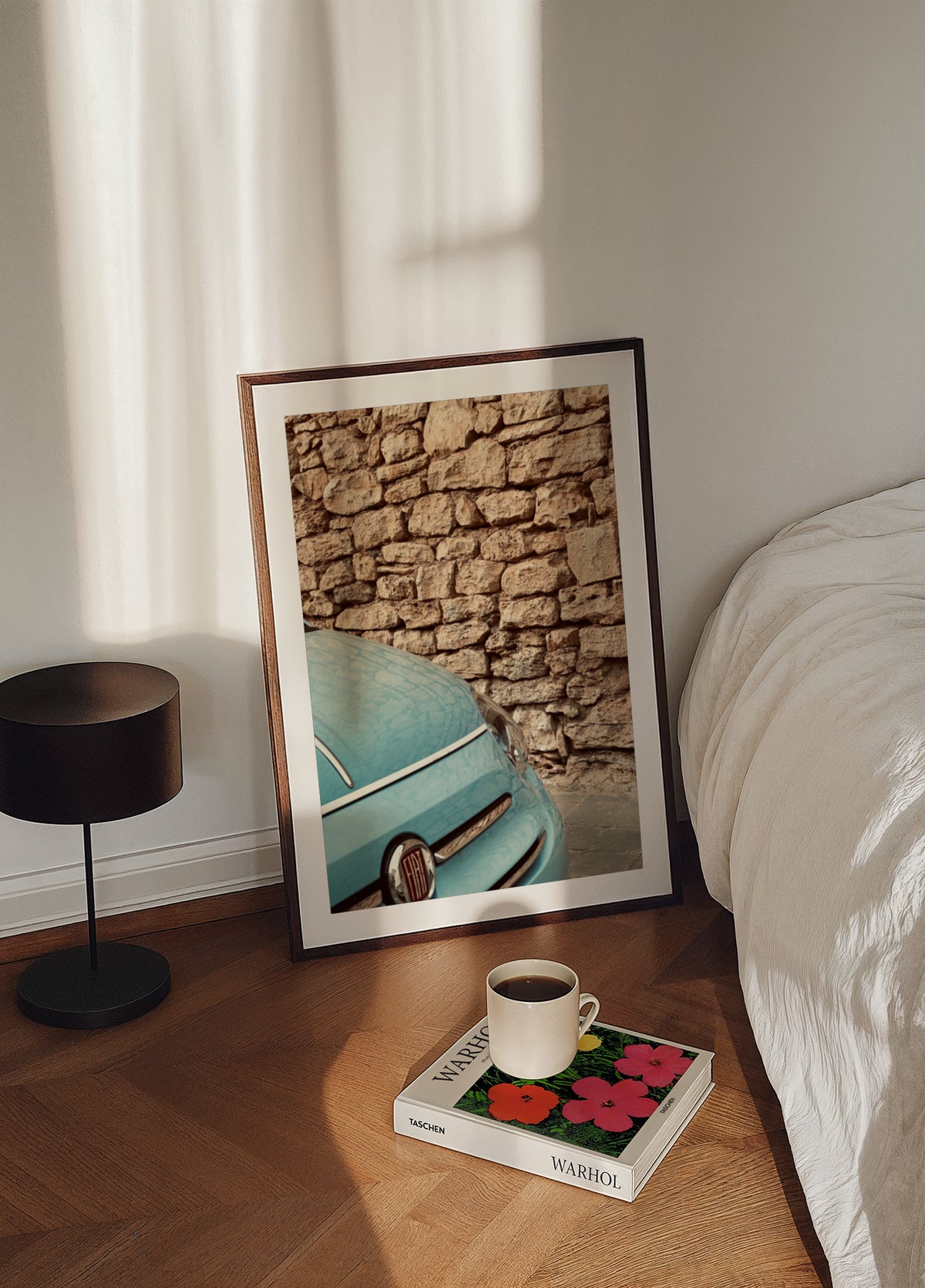 Classic Blue Car Wall - Posterbox
