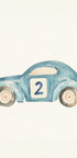 Cute Blue Race Car - Posterbox