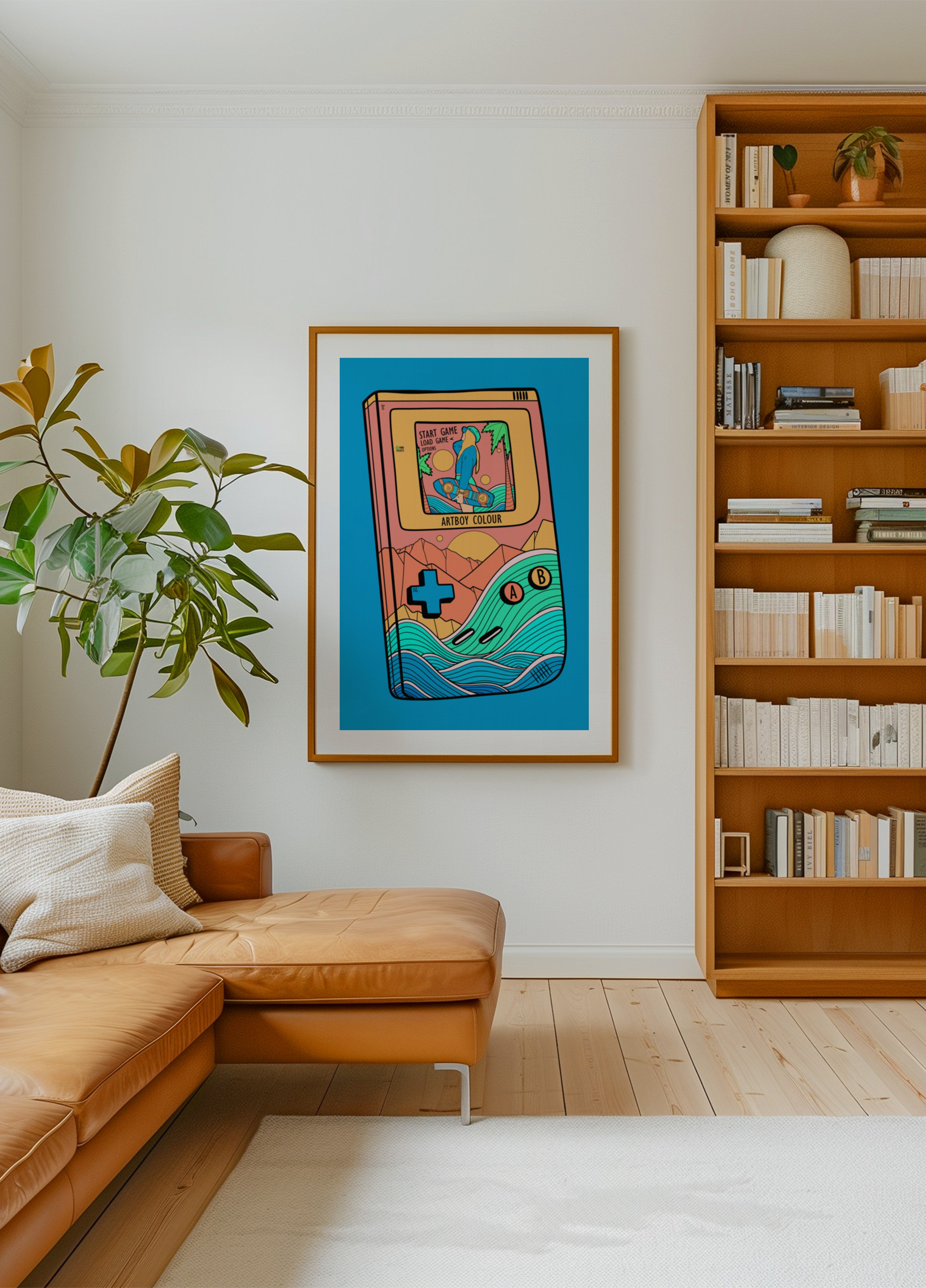 Surf d'été de jeu rétro