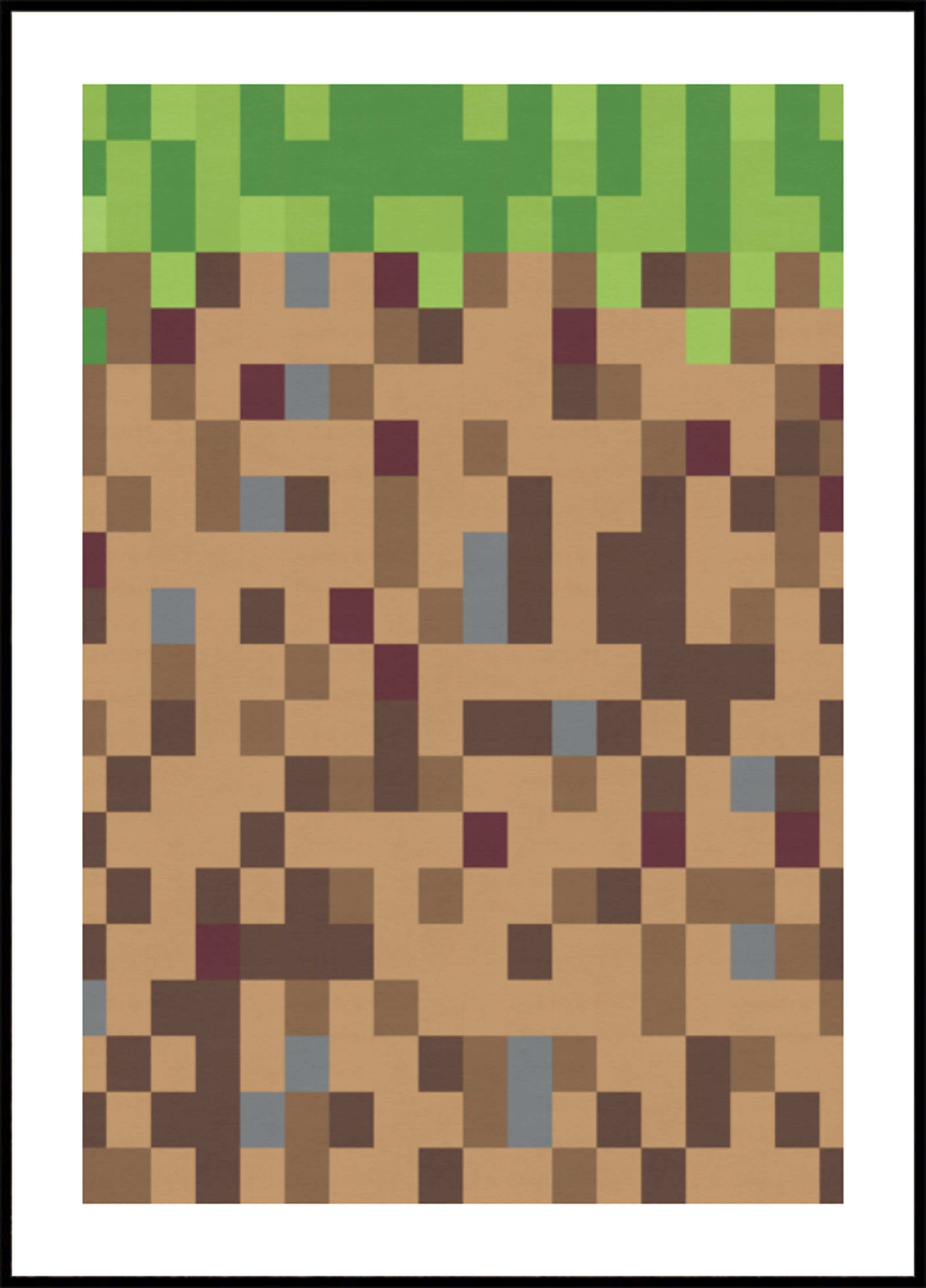 Bloc d'herbe pixel