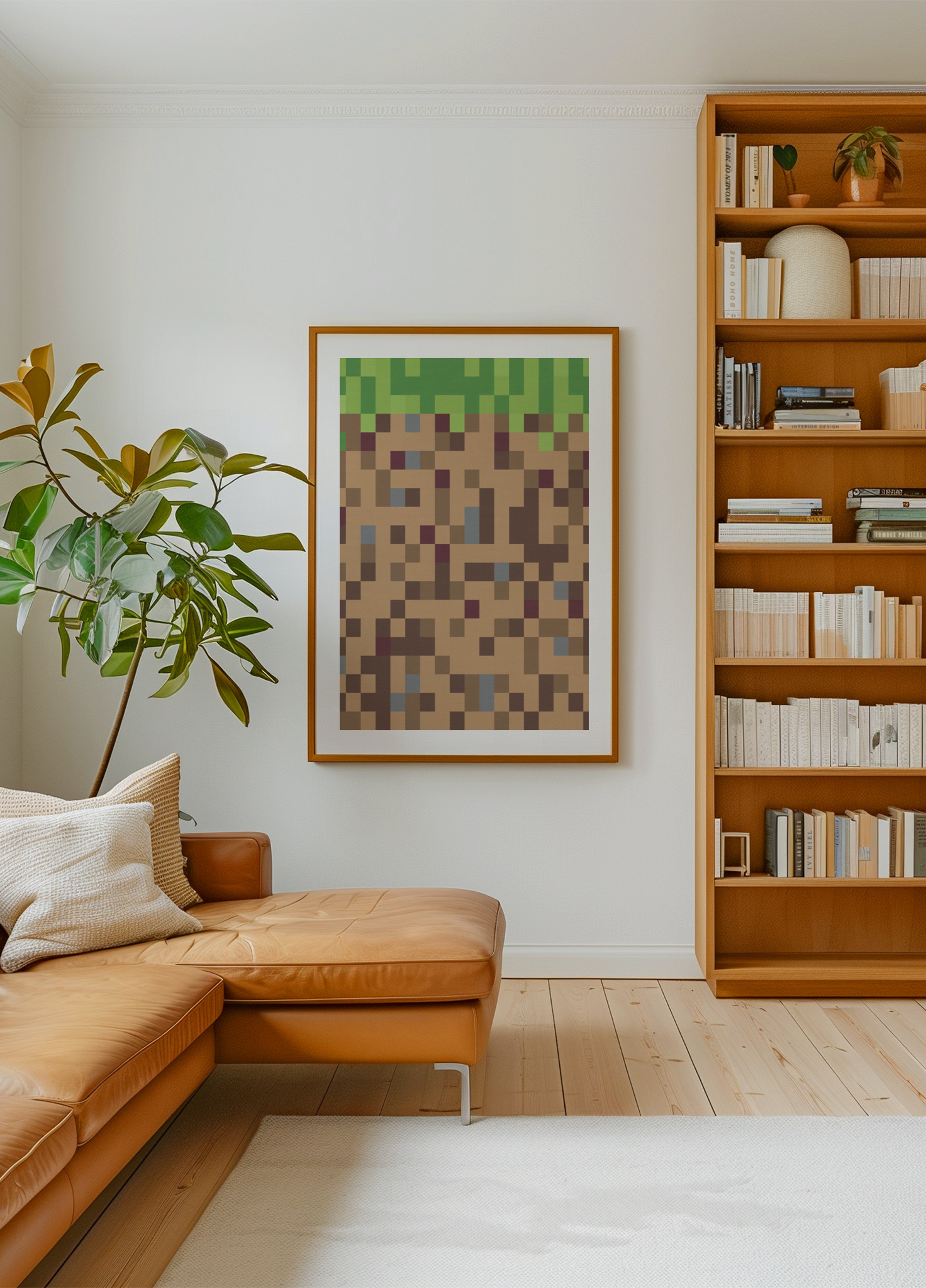 Bloc d'herbe pixel