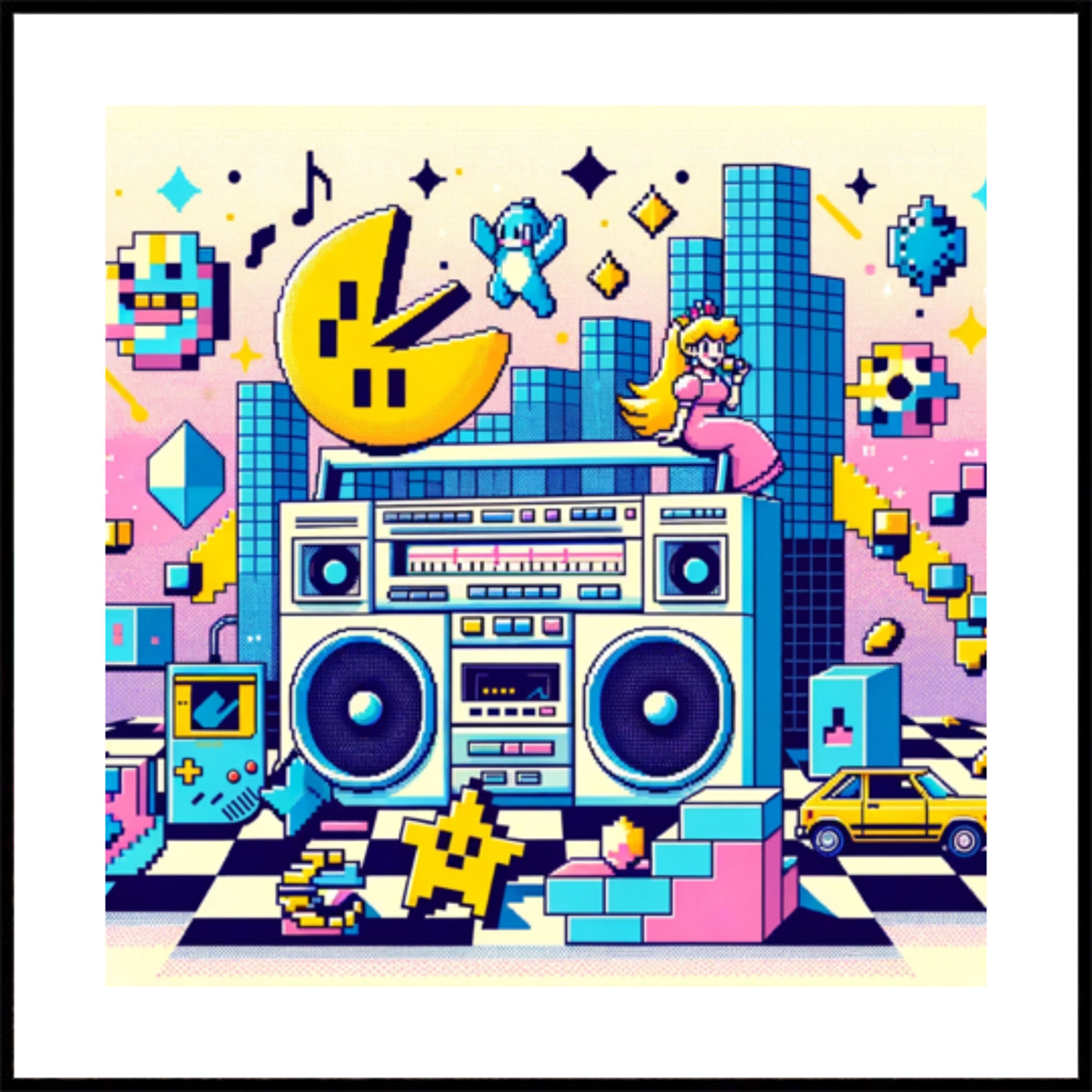 Fête des pixels rétro