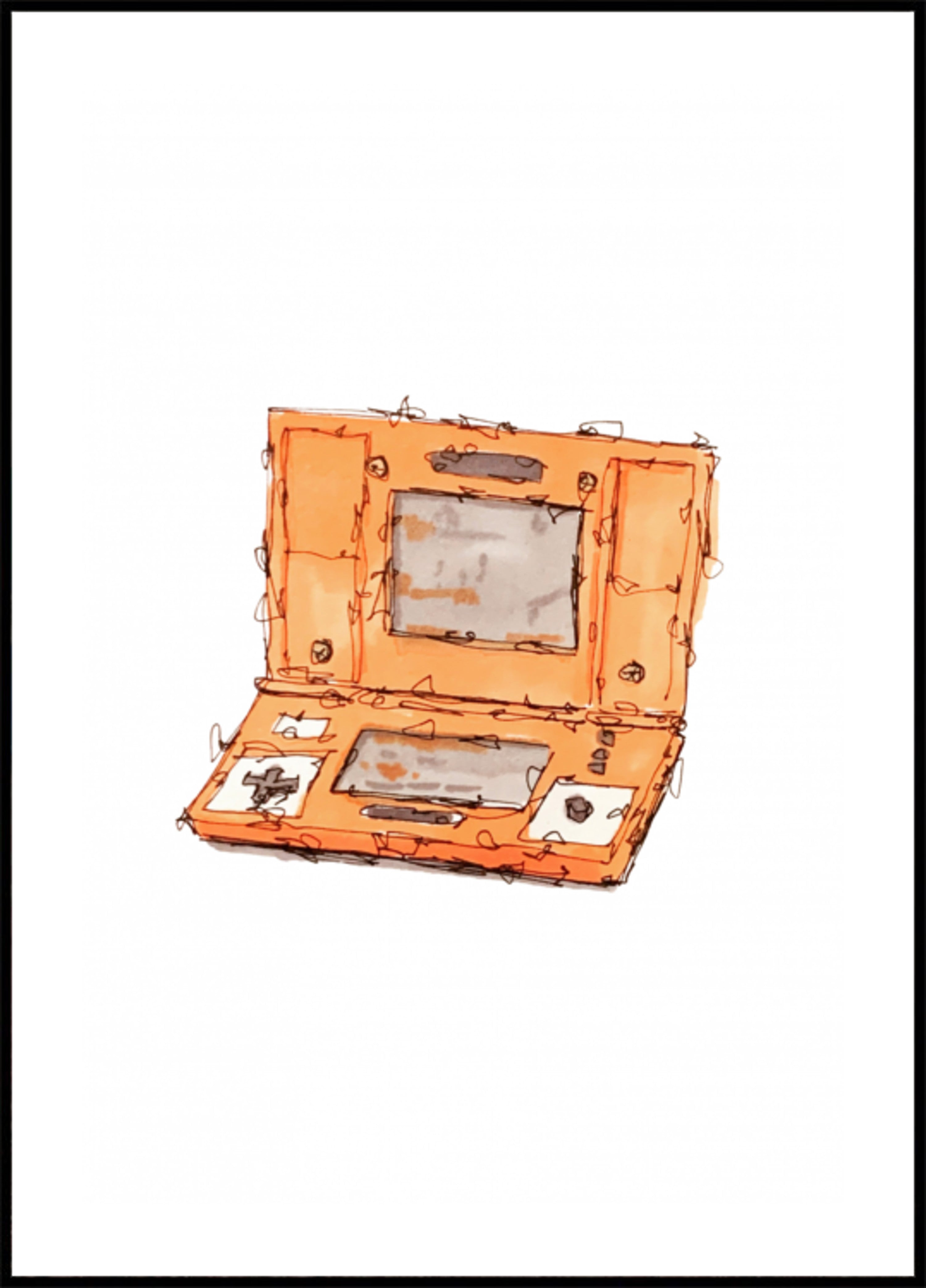 Croquis de jeu portable rétro