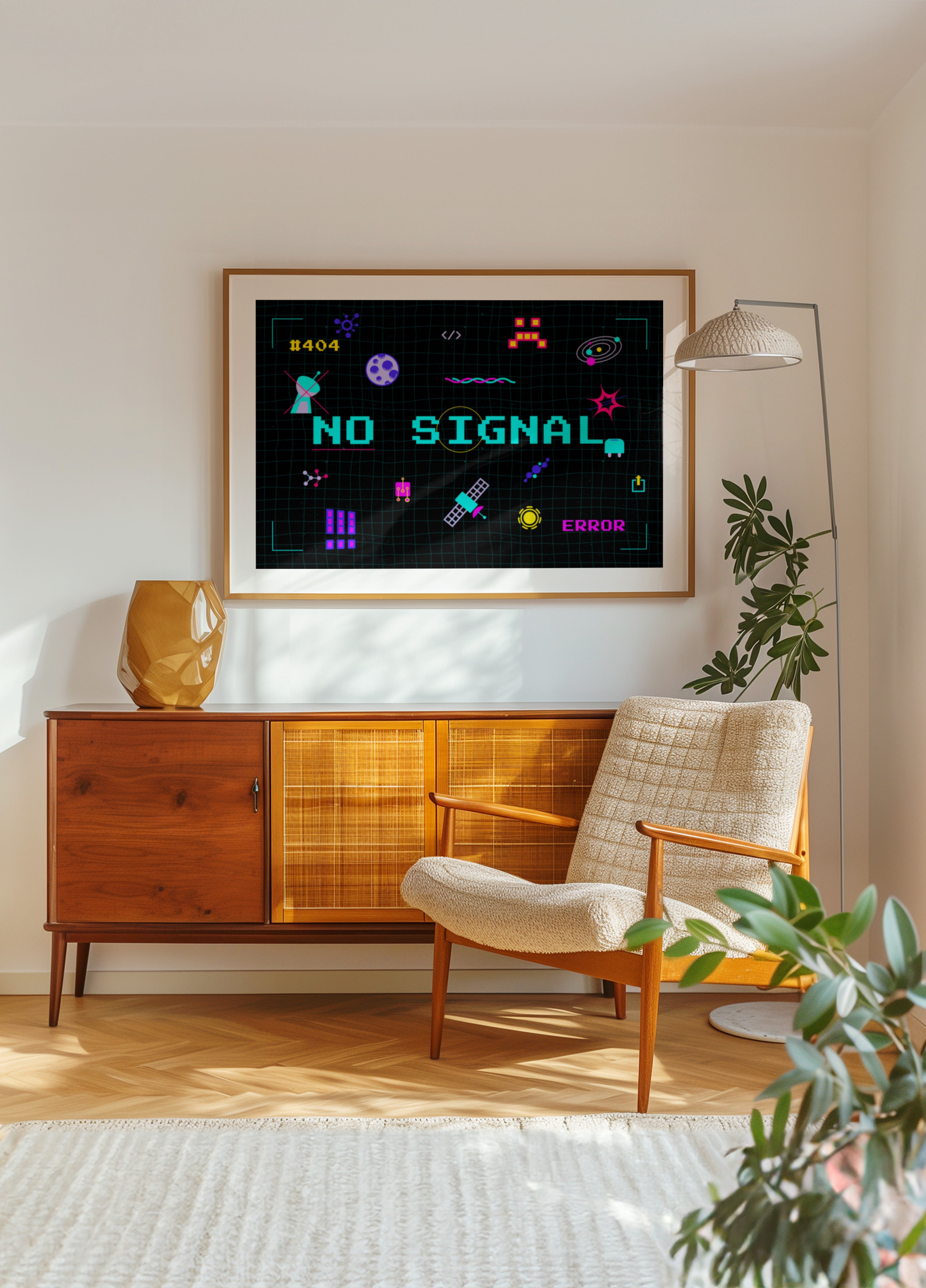Pixel rétro sans signal