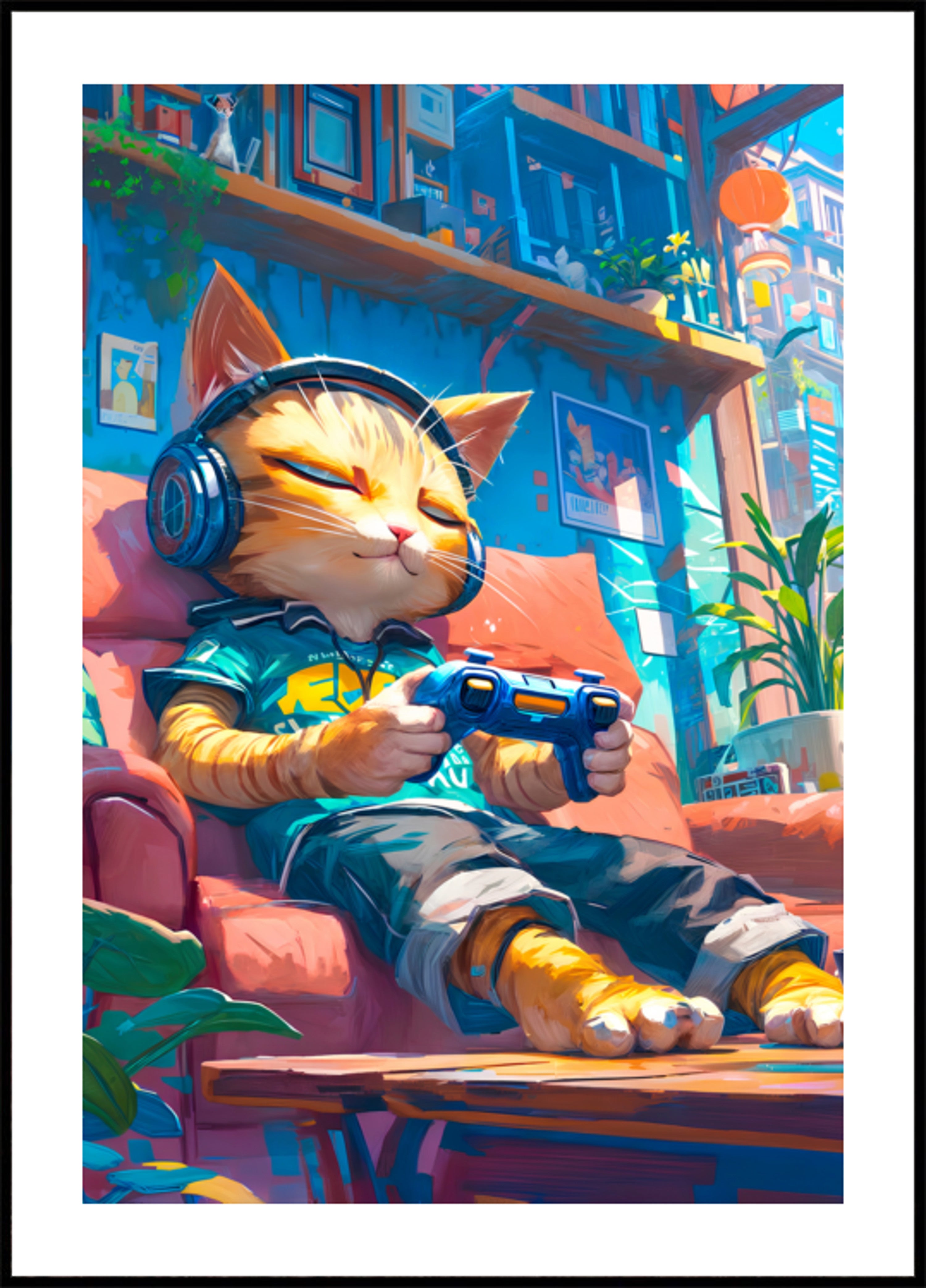 Chat gamer douillet