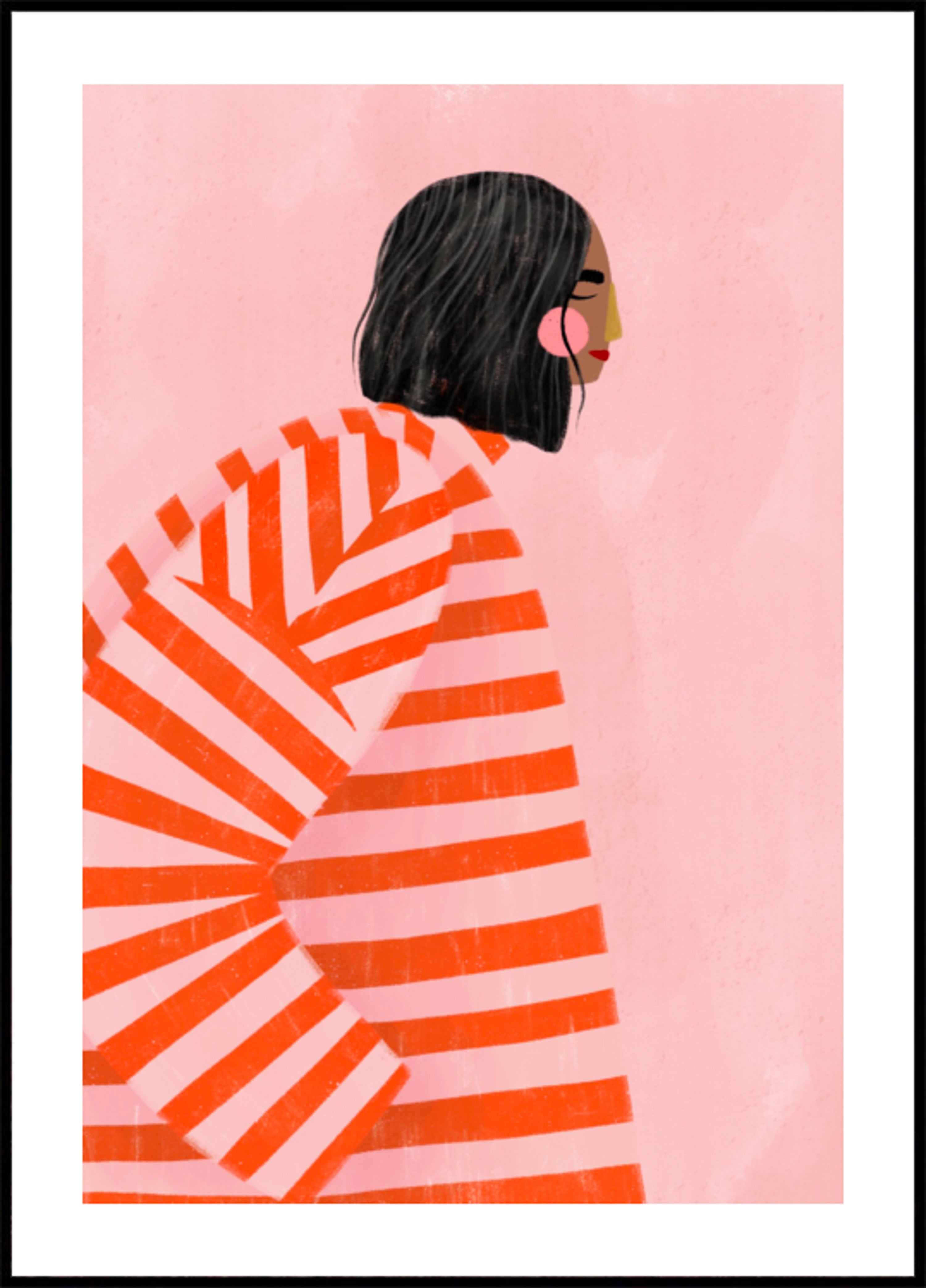 Femme en rayures