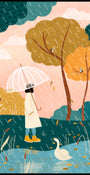 Walking In Autumn Rain