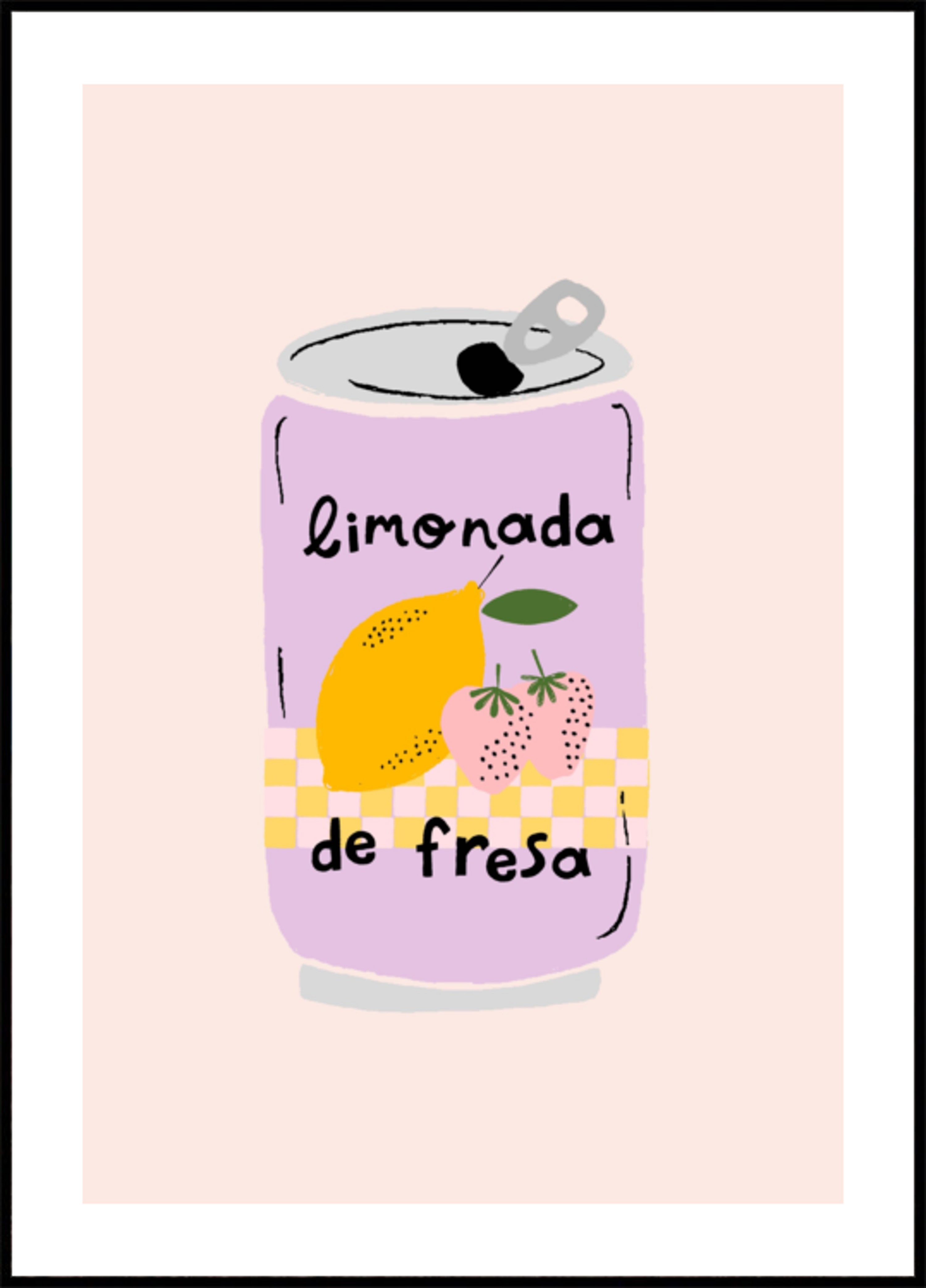 Boîte de limonade aux fraises