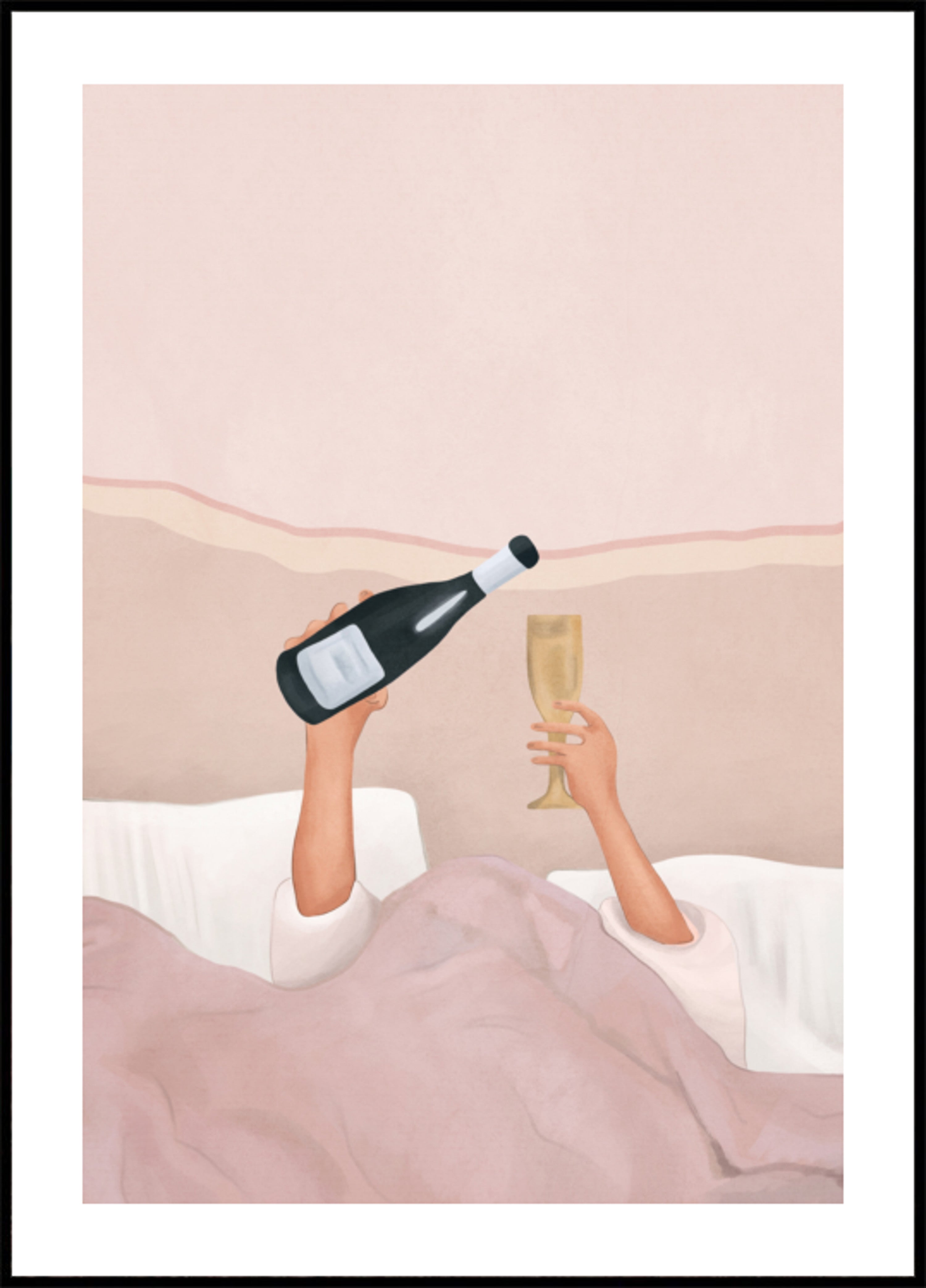 Champagne au lit