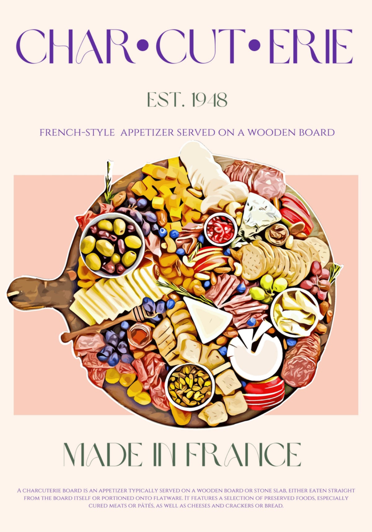 Planche de Charcuterie Française