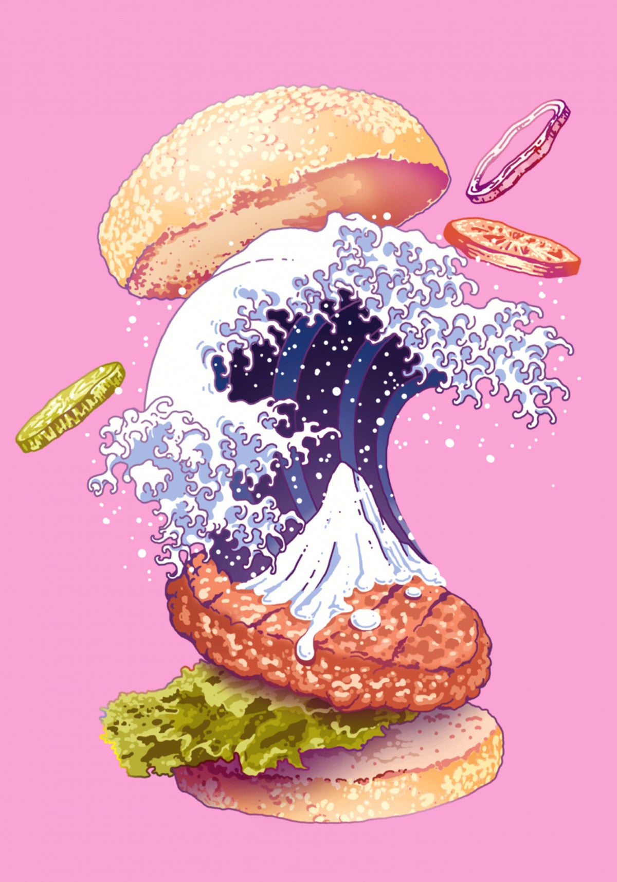 Burger à vagues dynamiques