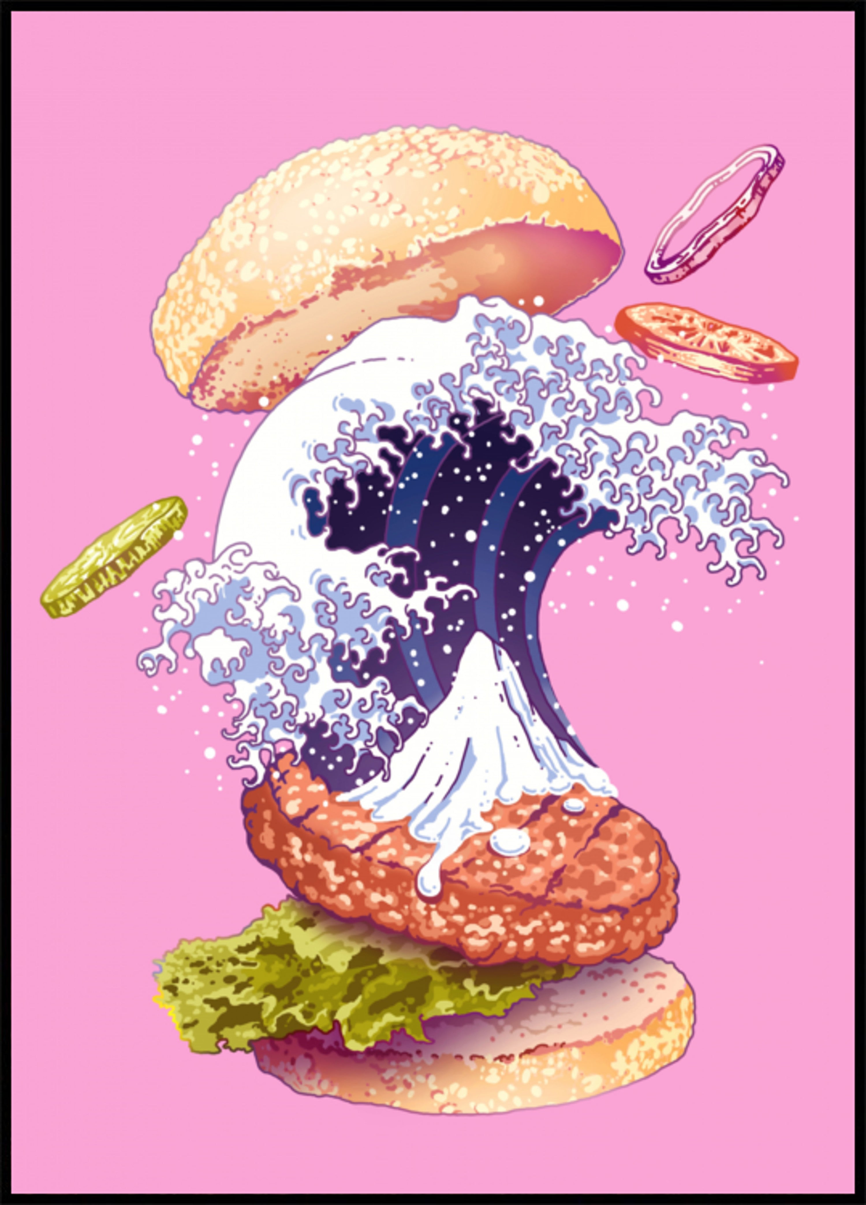 Burger à vagues dynamiques