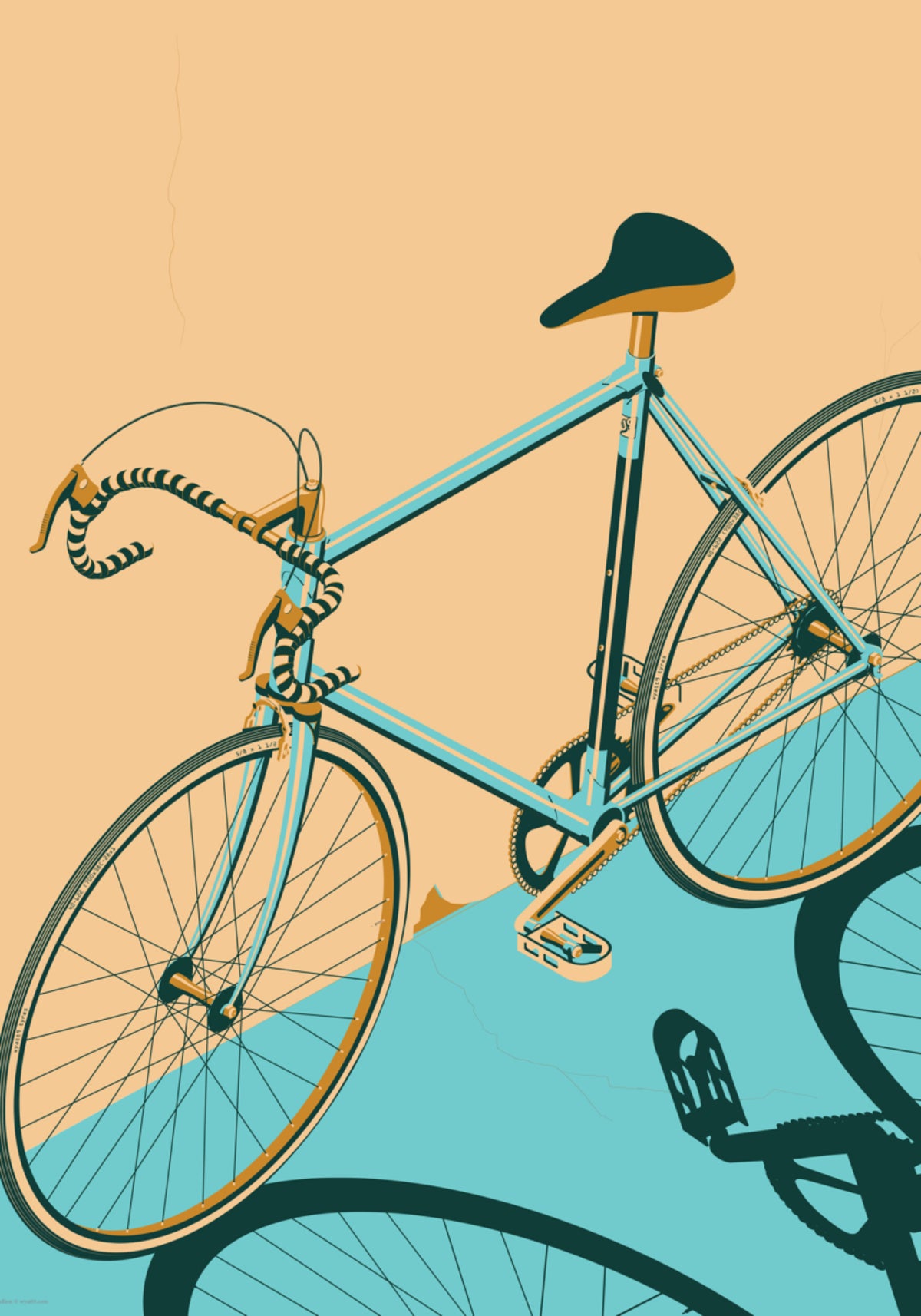 Vélo de course rétro