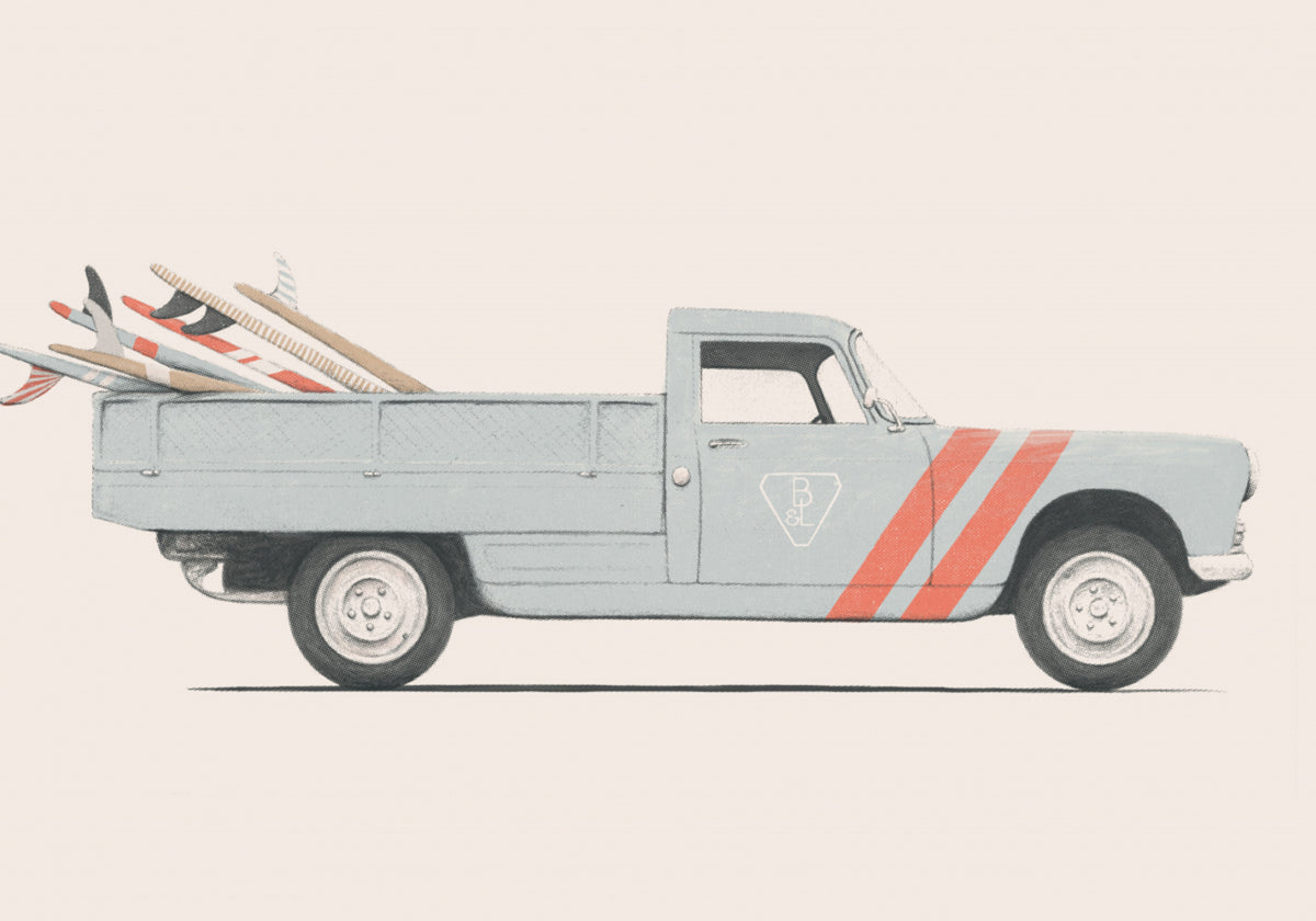 Camion de surf vintage