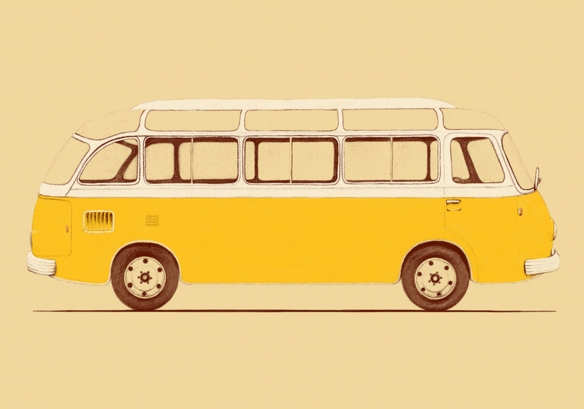 Bus jaune vintage
